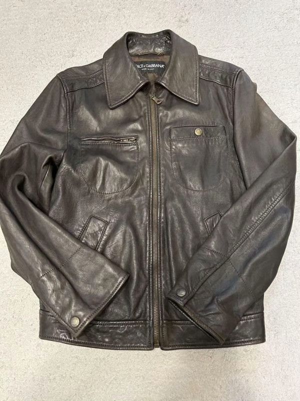 Dolce & Gabbana Dolce & Gabbana Sheepskin Leather Jacket Size US S / EU 44-46 / 1 - 1 Thumbnail