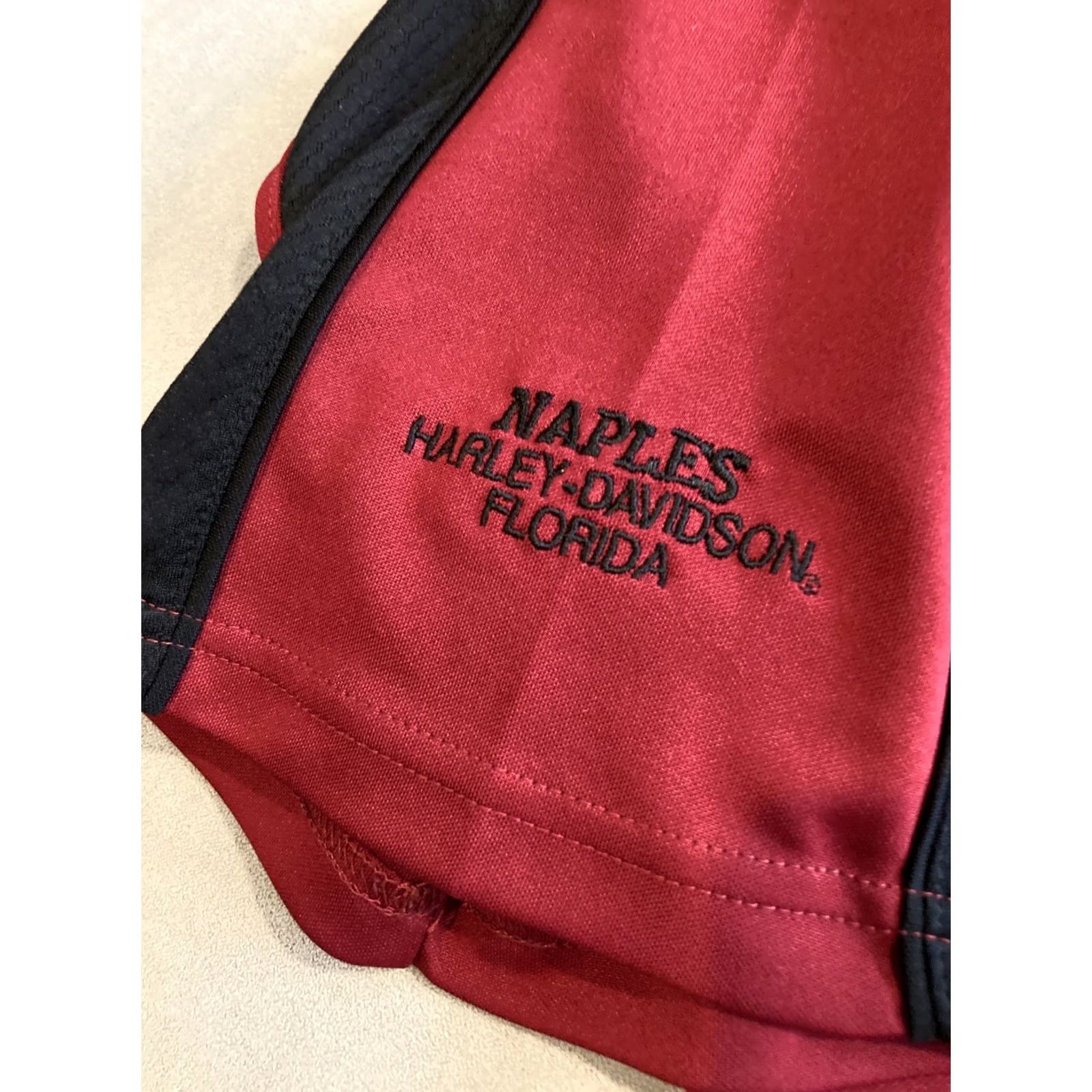 Harley Davidson Harley Davidson Golf Polo Shirt - Mens Burgundy Short Sleeve - Size L Size US L / EU 52-54 / 3 - 3 Thumbnail