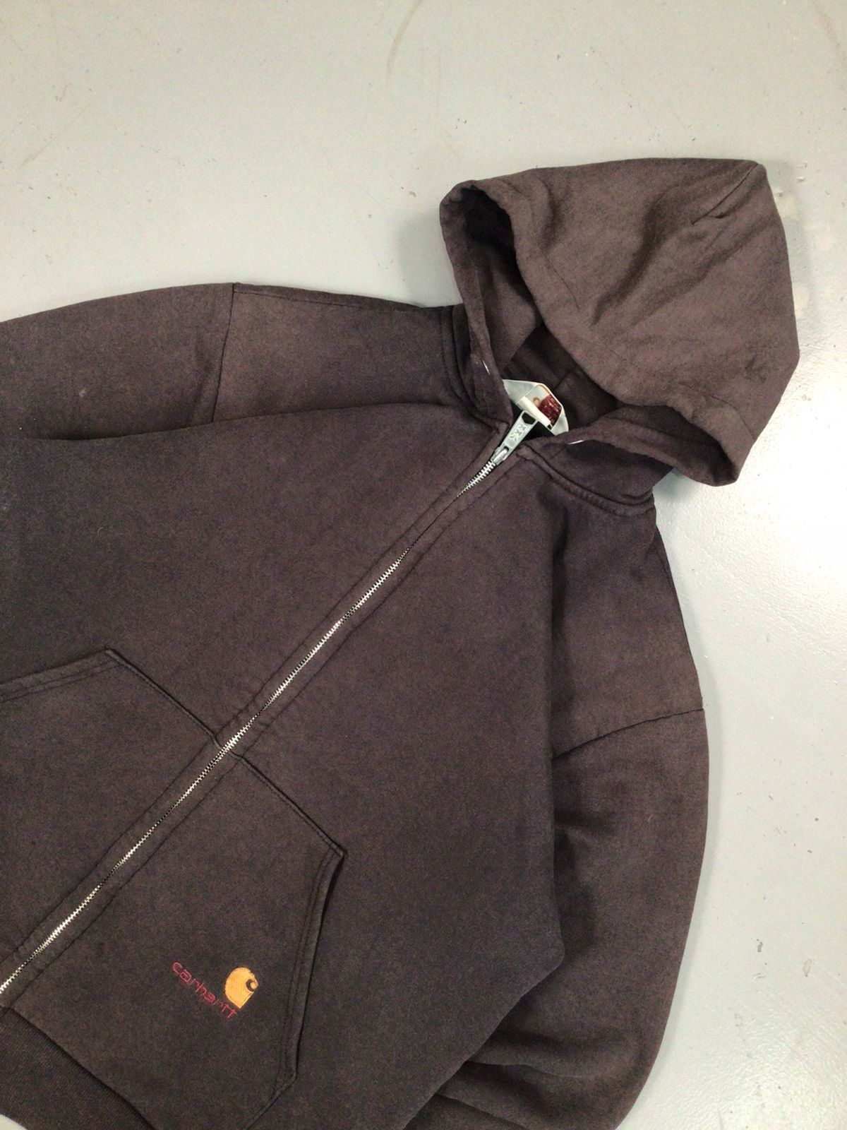 Carhartt × Vintage Vintage Carhartt thermal line zip up hoodie Size US M / EU 48-50 / 2 - 4 Thumbnail
