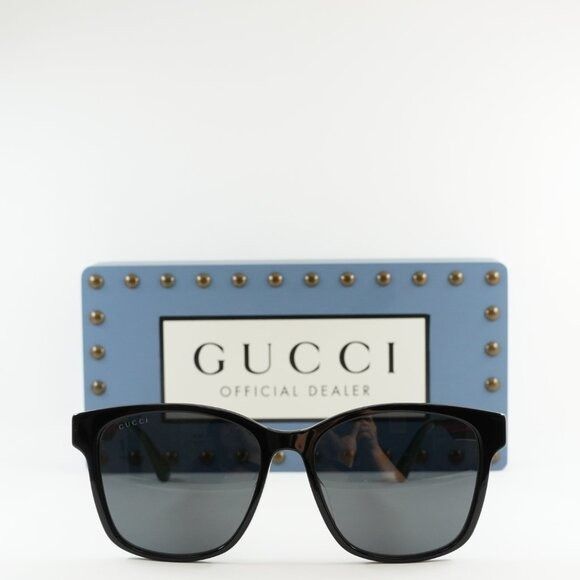Gucci 🕶️ New Gucci GG0417SK 001 Sunglasses - Black Frame, Grey Size ONE SIZE - 3 Thumbnail