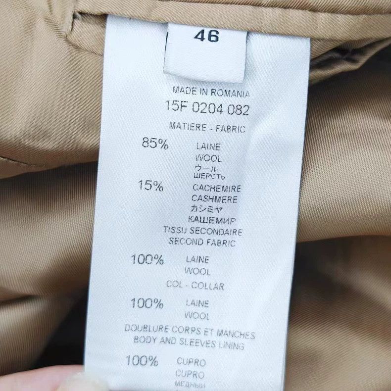 Givenchy Givenchy Size48 Runway design mixed color cashmere overcoat Size US M / EU 48-50 / 2 - 6 Thumbnail