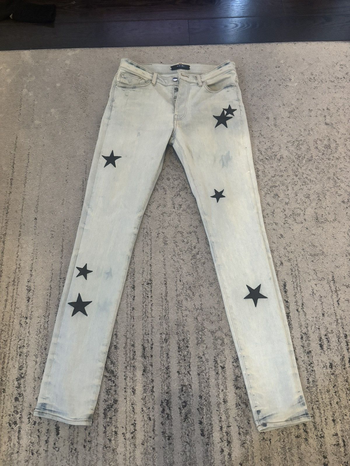 Amiri Amiri Jeans Leather Star Size 31 Size US 31 - 1 Thumbnail