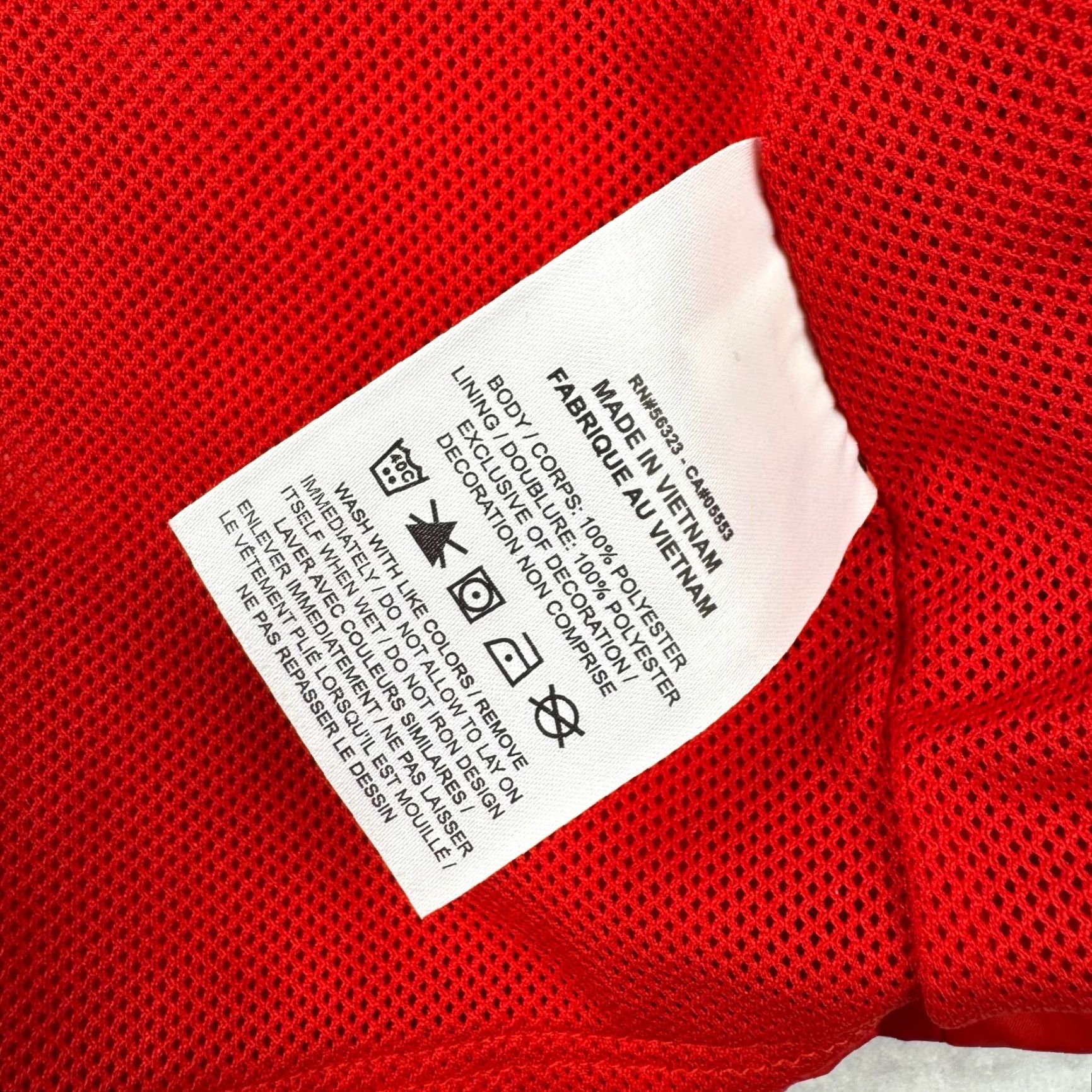 Nike Nike Womens S Red SMU Texas Full Zip Rain Jacket BV6895-657 Size S / US 4 / IT 40 - 7 Thumbnail