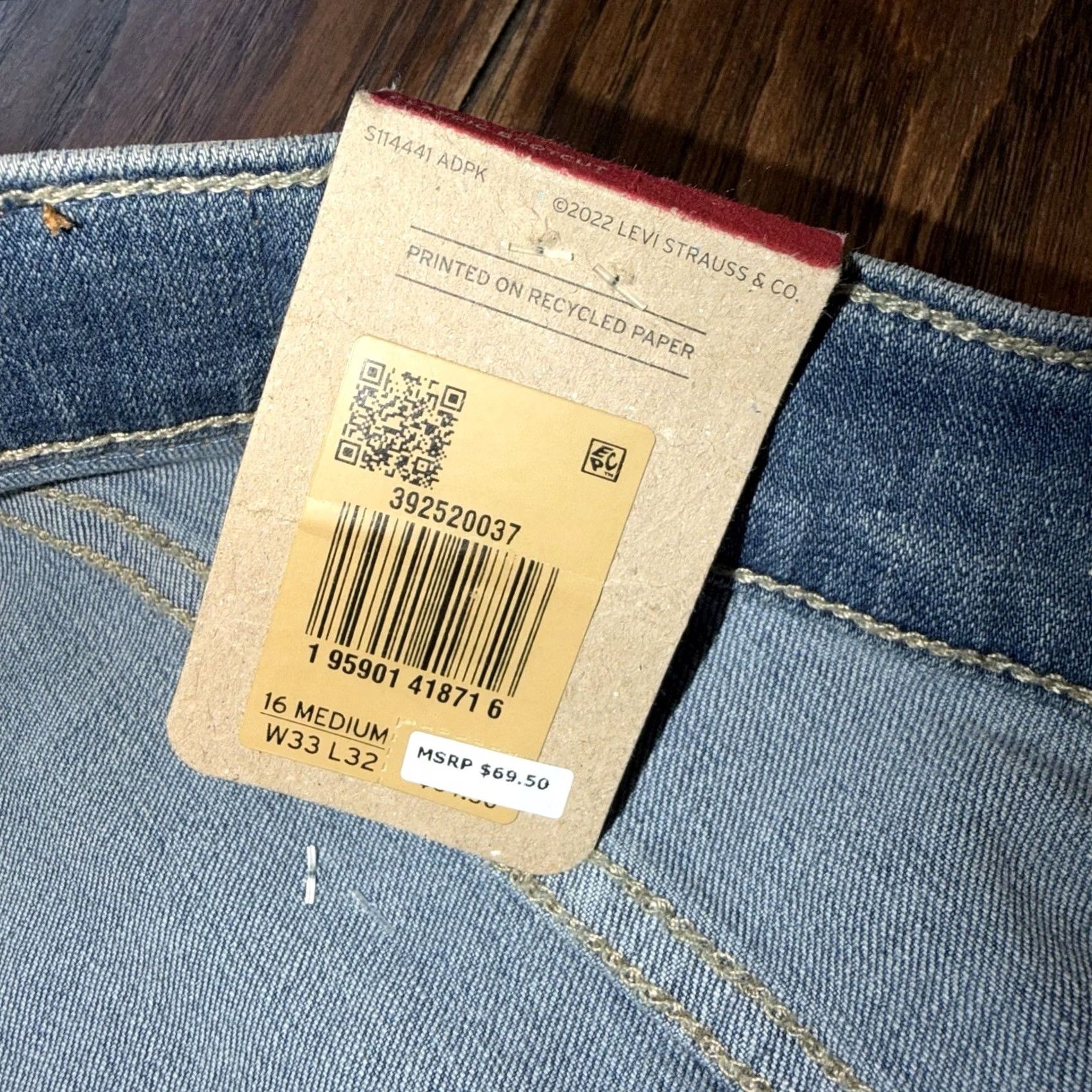 Levi's Levi's Jeans Women Bootcut 16 Mid Rise Hypersoft Classic Casual Blue 32in Inseam 16 Regular Pockets Stretch Denim Size 38" / US 16 / IT 52 - 6 Thumbnail