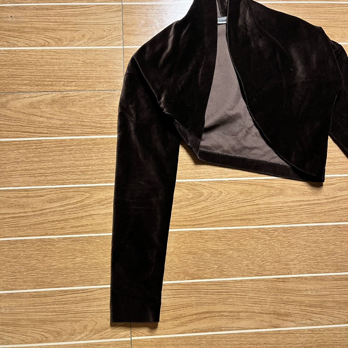 Romeo Gigli Vtg Romeo Gigli A/W 1989 Brown Velvet Cocoon Shrug Jacket Size M / US 6-8 / IT 42-44 - 3 Thumbnail