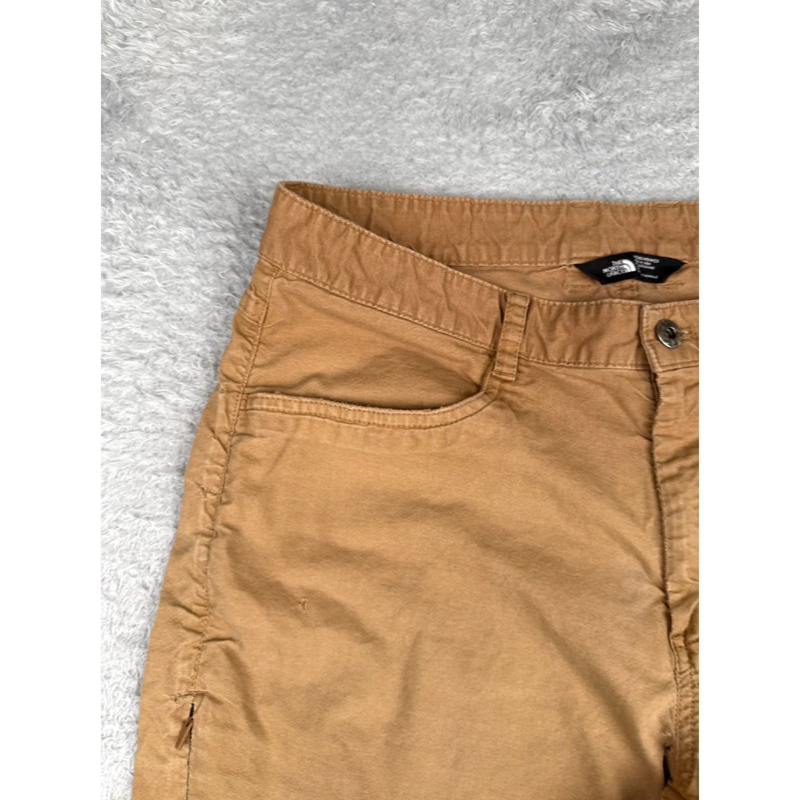 The North Face VINTAGE The North Face Shorts Men 34 Brown Chino 100% Cotton Twill Hiking Casual Outdoor 90s Mens Size US 34 / EU 50 - 4 Thumbnail
