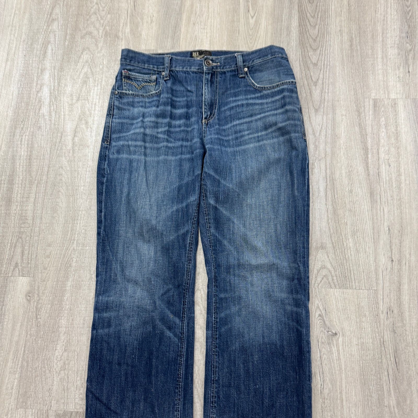 BKE BKE Welder Jeans Men's 34S (Fits 34x29) Blue Denim Cotton Size US 34 / EU 50 - 2 Thumbnail