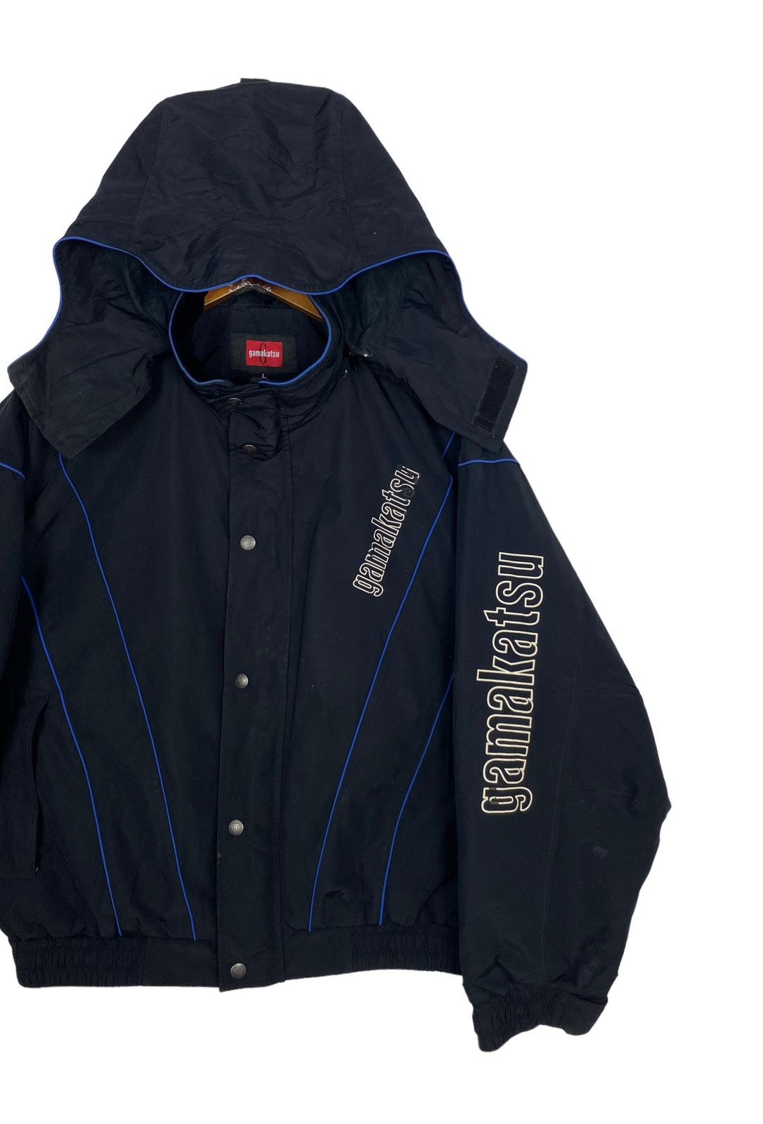 Japanese Brand Rare‼️ Gamakatsu Hoodie Jacket Spellout Size US L / EU 52-54 / 3 - 3 Thumbnail