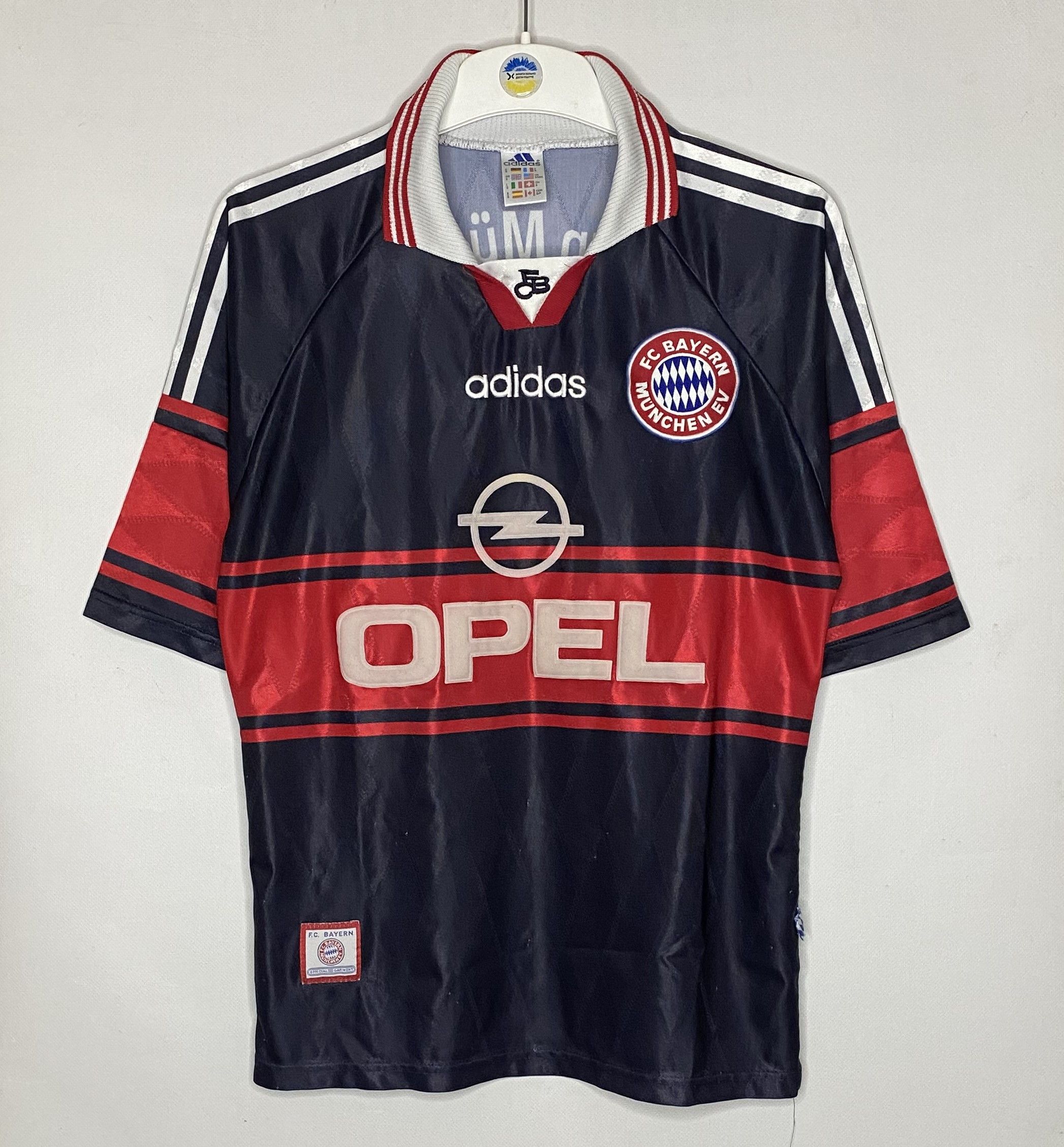 Adidas BAYERN MUNICH 1997 1999 HOME FOOTBALL SHIRT SOCCER JERSEY Size US S / EU 44-46 / 1 - 1 Thumbnail