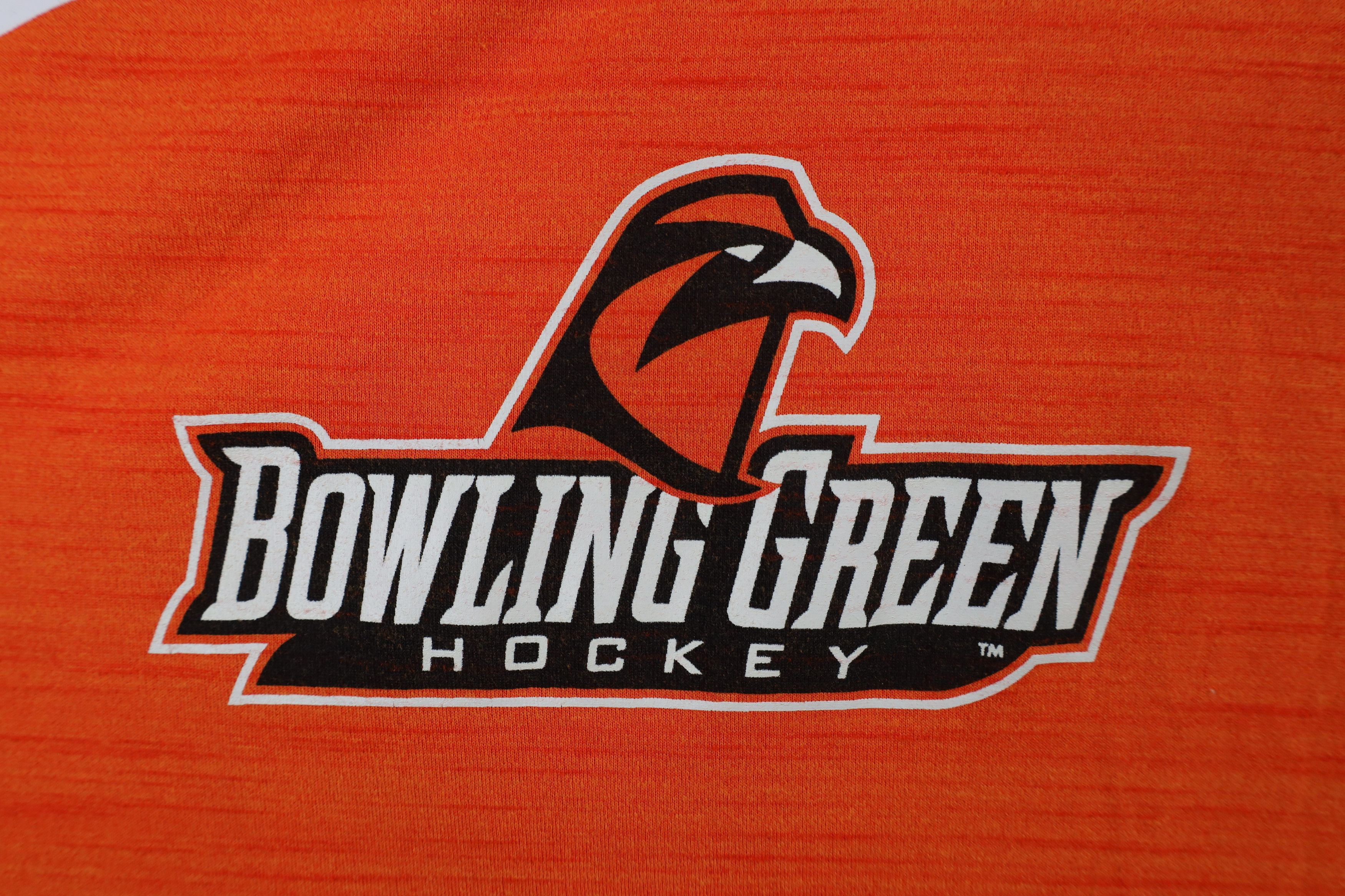Nike × Vintage Nike Bowling Green State University Hockey T-Shirt Orange Size US XL / EU 56 / 4 - 4 Thumbnail