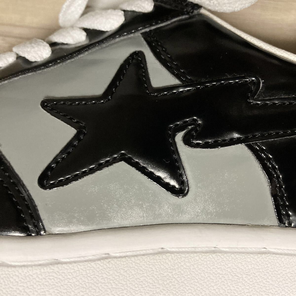Bape × Nigo BAPESTA patent leather sneakers Golie a bathing ape BAPE STA Size US 6.5 / IT 36.5 - 7 Thumbnail