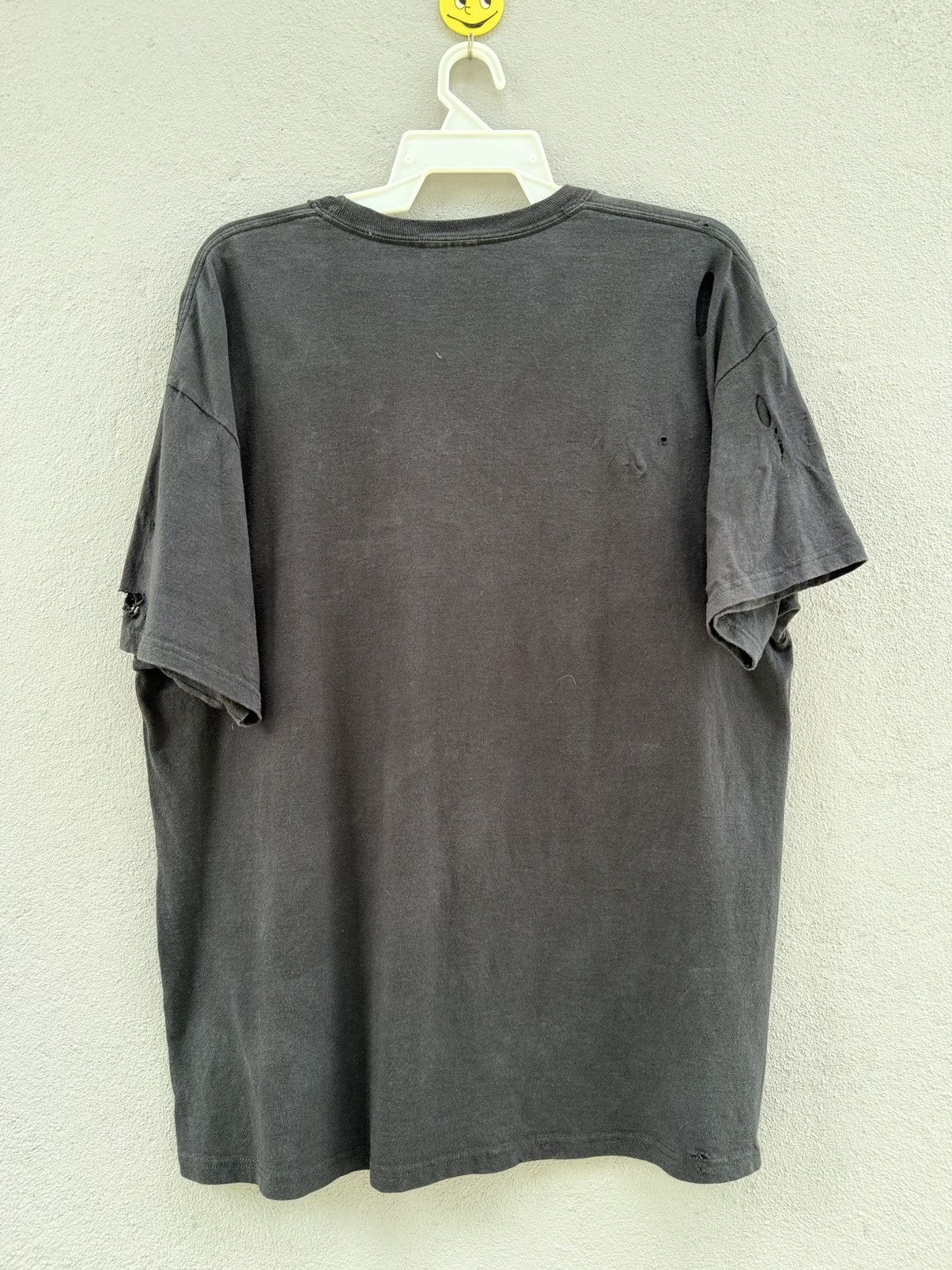 Band Tees Thrashed Y2K Slipknot Lineup Distressed Sun Faded Grunge T Size US XL / EU 56 / 4 - 13 Thumbnail