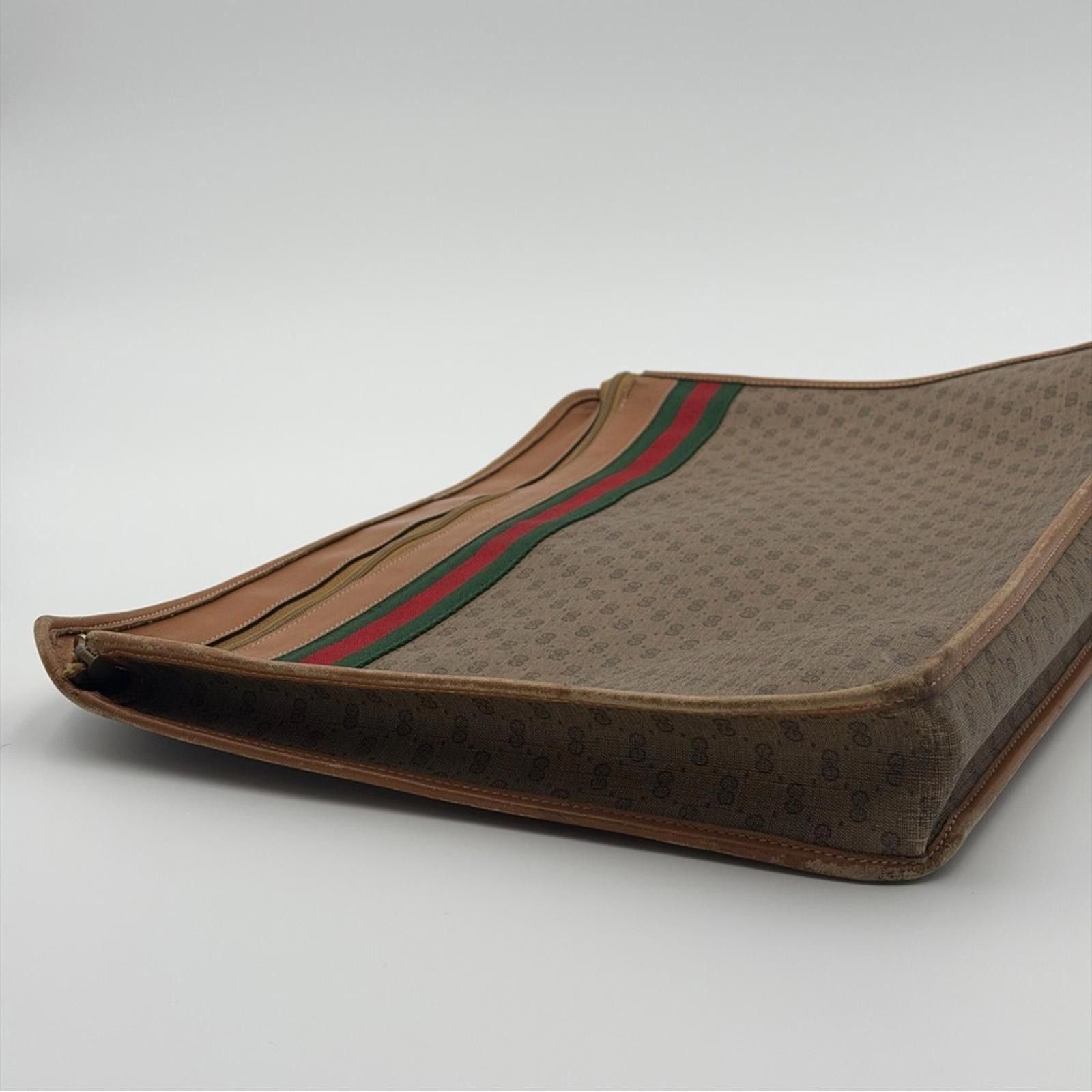 Gucci GUCCI VINTAGE GG CANVAS WEB PORTFOLIO CLUTCH Size ONE SIZE - 5 Thumbnail