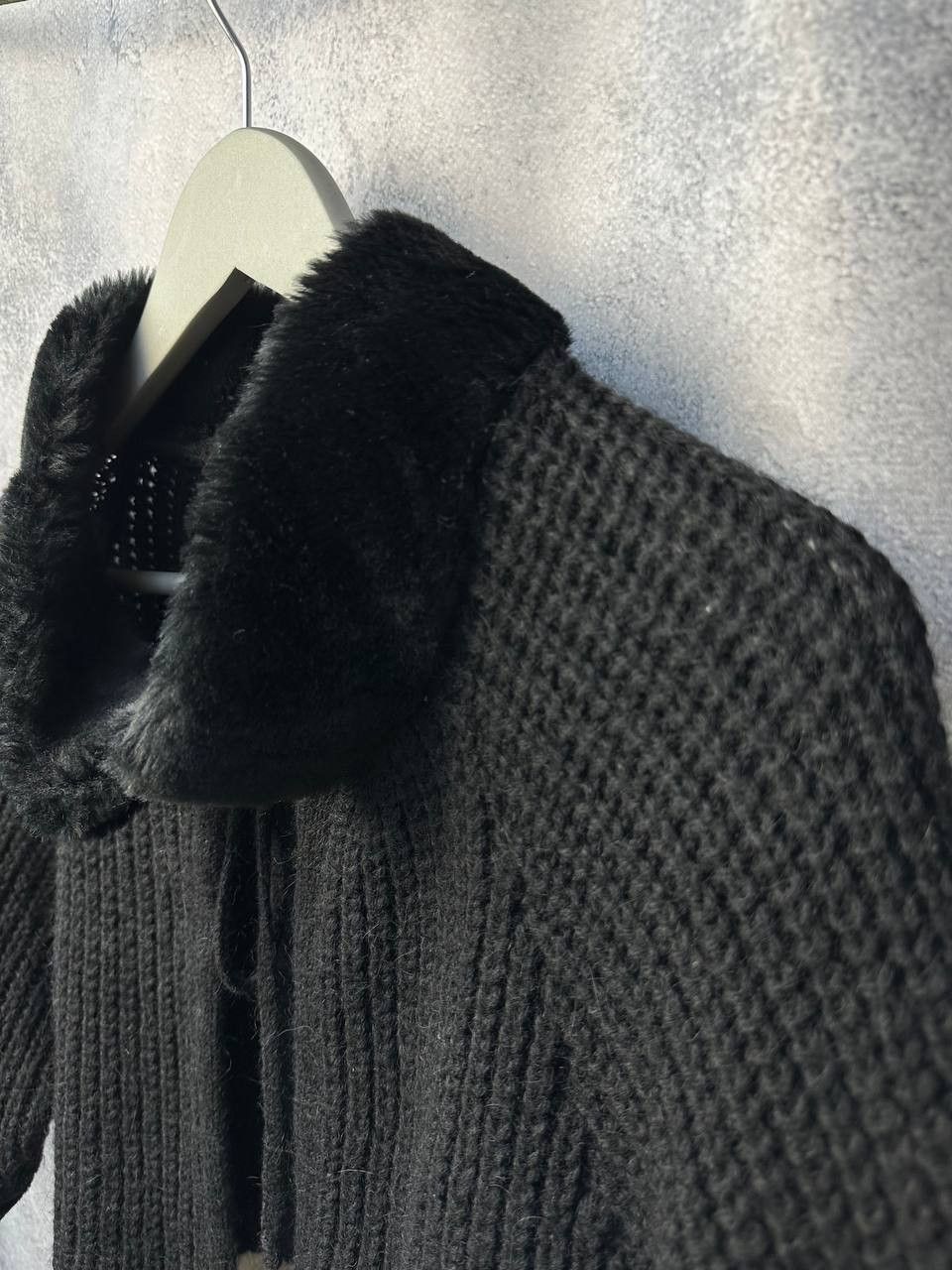 Elisa Cavaletti Bottega by Elisa Cavaletti Knitted Fur-Trim Cropped Jacket Size S / US 4 / IT 40 - 6 Thumbnail