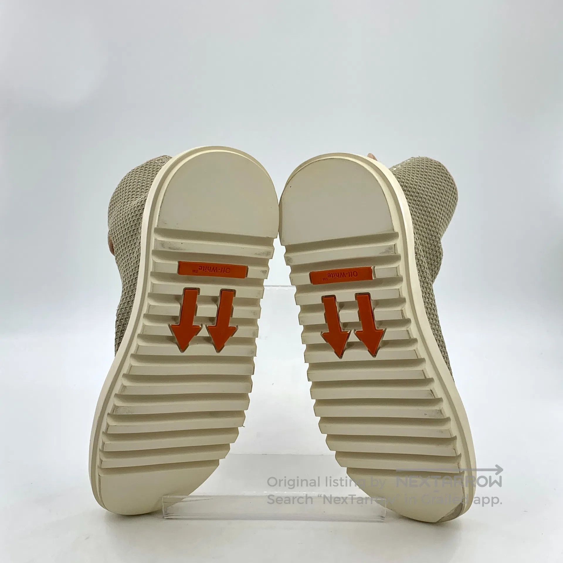 Off-White Off-White Brown Arrow Velcro High Top Laced Sneakers| Size US 5.5 / IT 35.5 - 5 Thumbnail