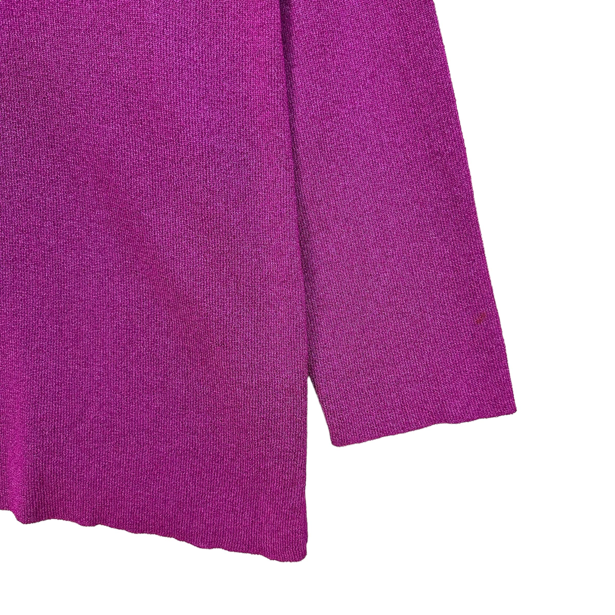 Japanese Brand Vintage Purple Cardigan Made in Italy #A17-0419 Size S / US 4 / IT 40 - 5 Thumbnail