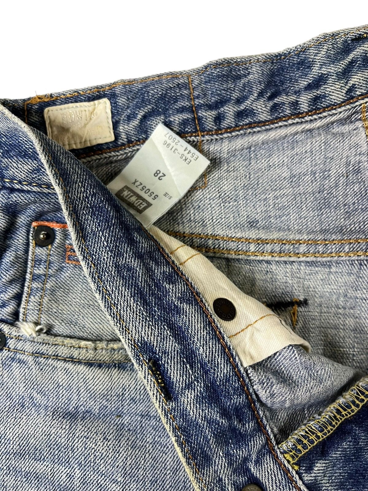 Edwin × Japanese Brand Vintage Japanese Edwin 505 Selvedge Loose Jeans Size US 30 / EU 46 - 10 Thumbnail