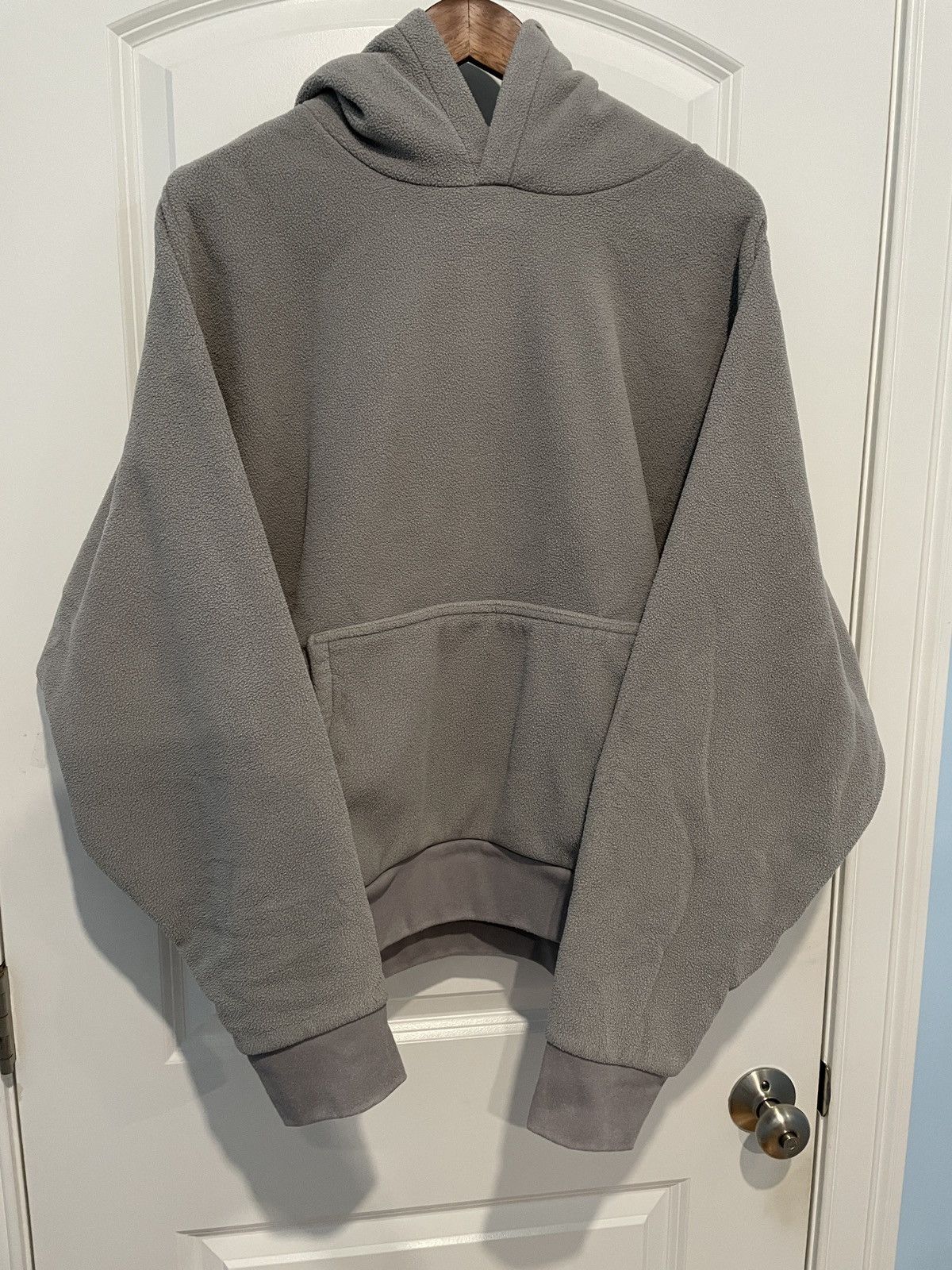 Yeezy Gap Polar Fleece Hoodie Light Gray Size XL