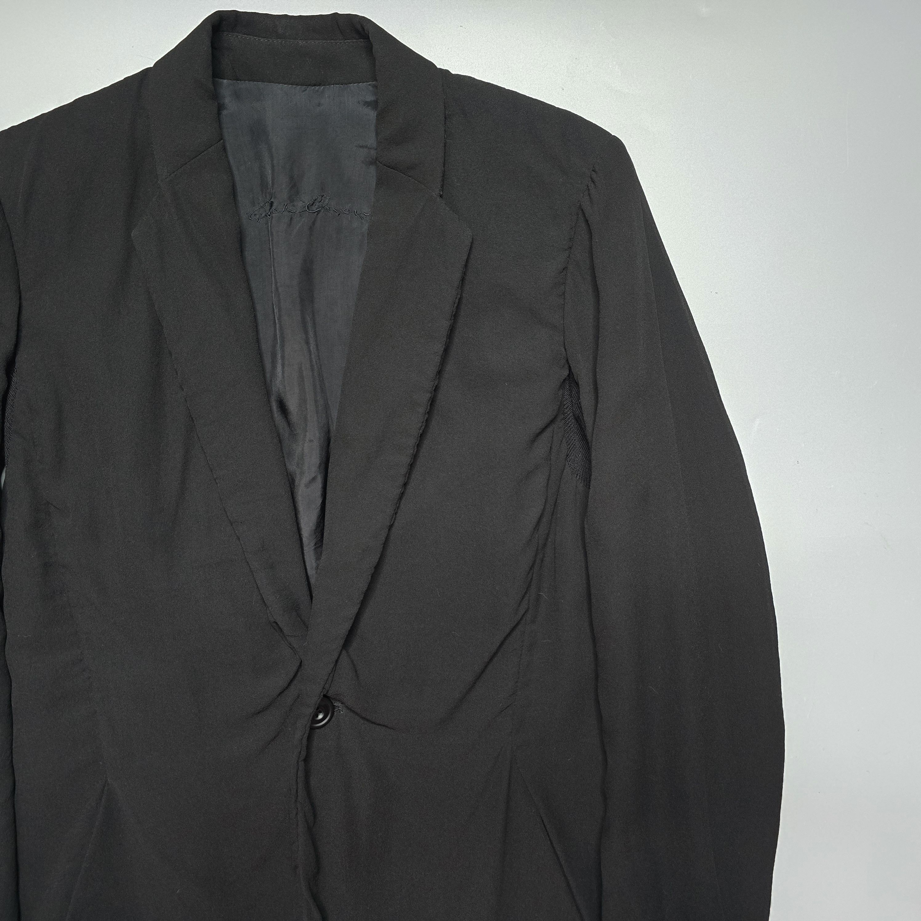 Rick Owens Rick Owens - SS09 Strutter Silk Crepe Blazer Jacket Size XS / US 0-2 / IT 36-38 - 4 Thumbnail