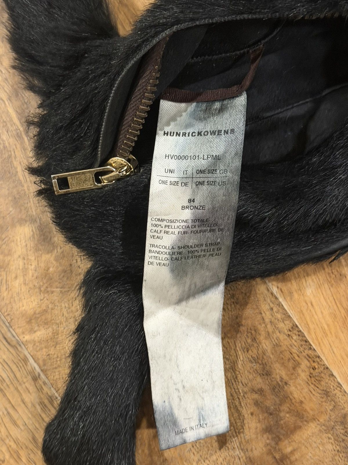 Rick Owens Hun Rick Owens Ponyhair Rabbit Bunny Pouch Size ONE SIZE - 6 Thumbnail