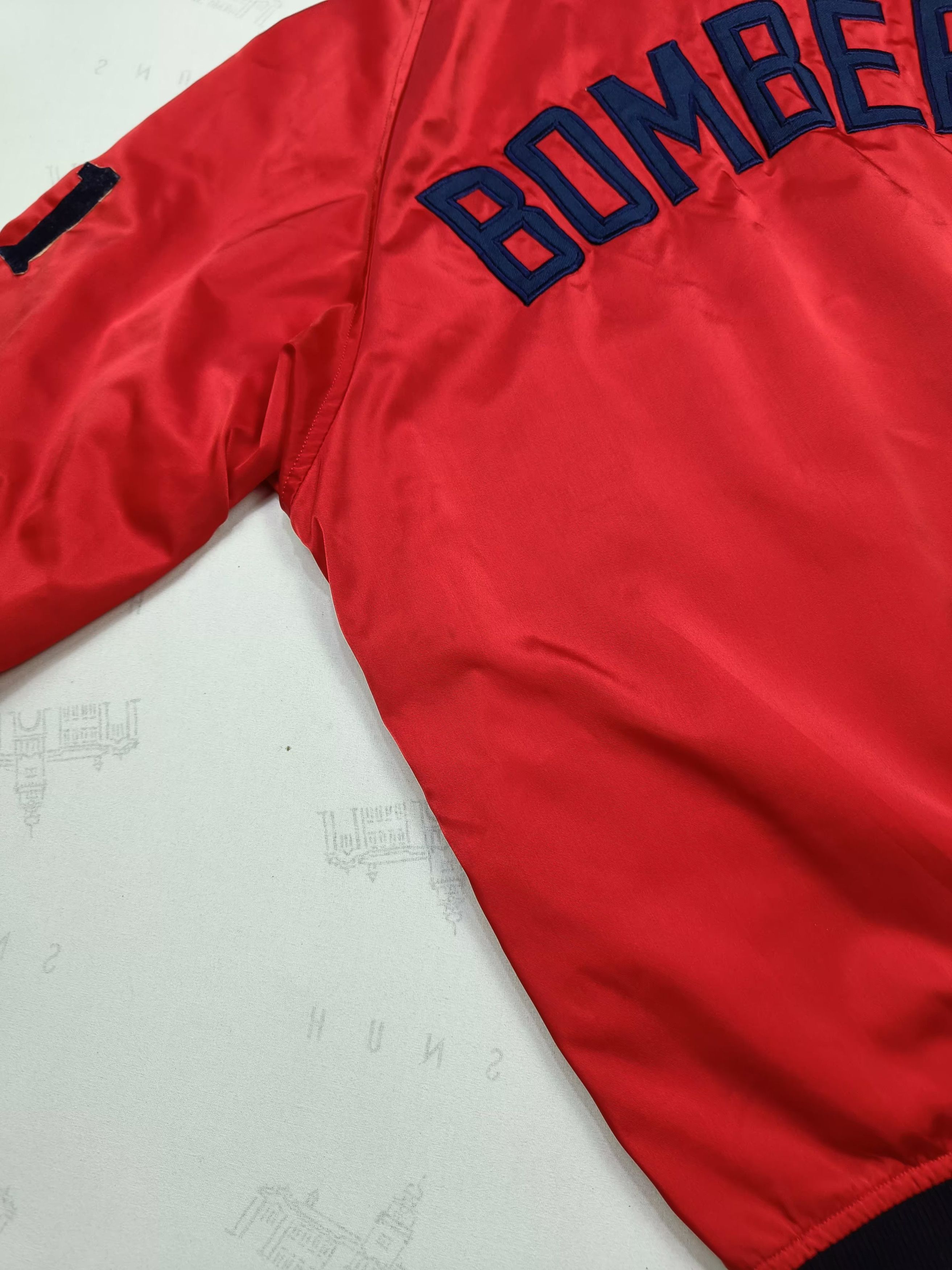 Descente Vintage 80s DESCENTE 'BOMBERS' Back Spell Out Size US L / EU 52-54 / 3 - 11 Thumbnail