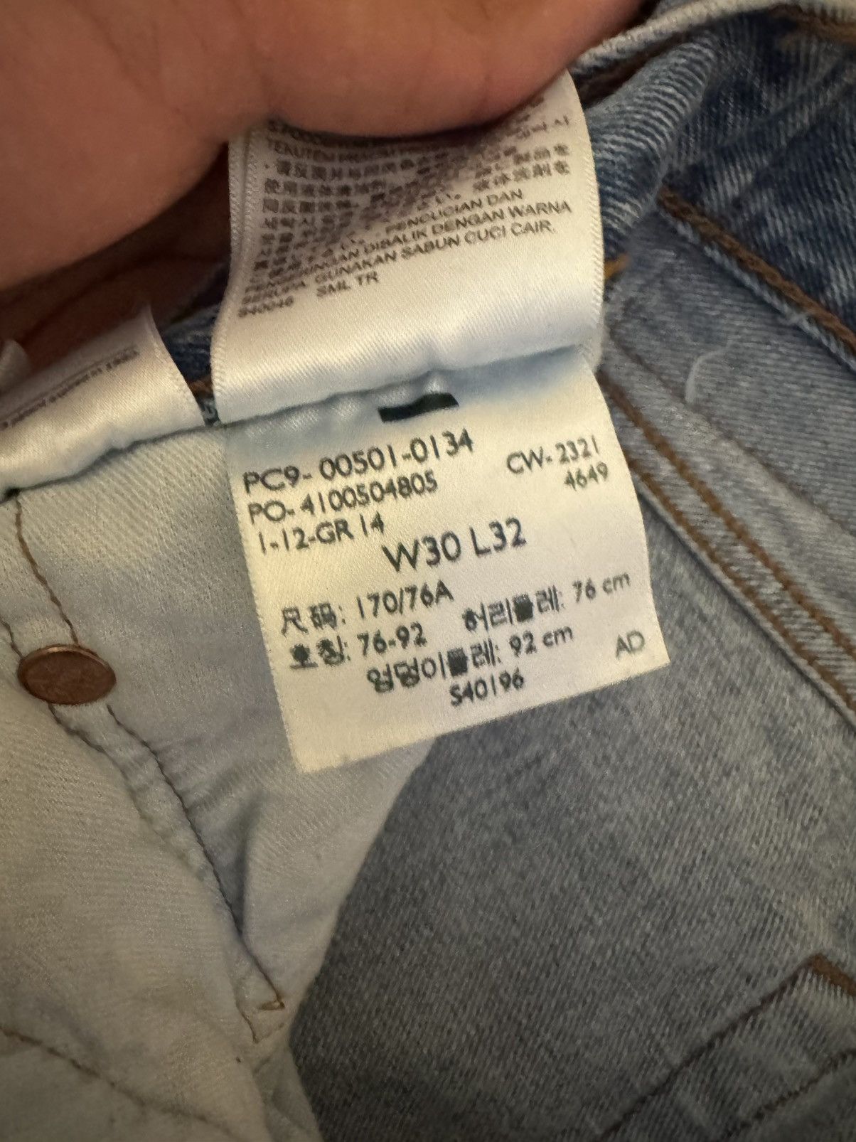 Levi's levi 501 jeans Size US 30 / EU 46 - 3 Thumbnail