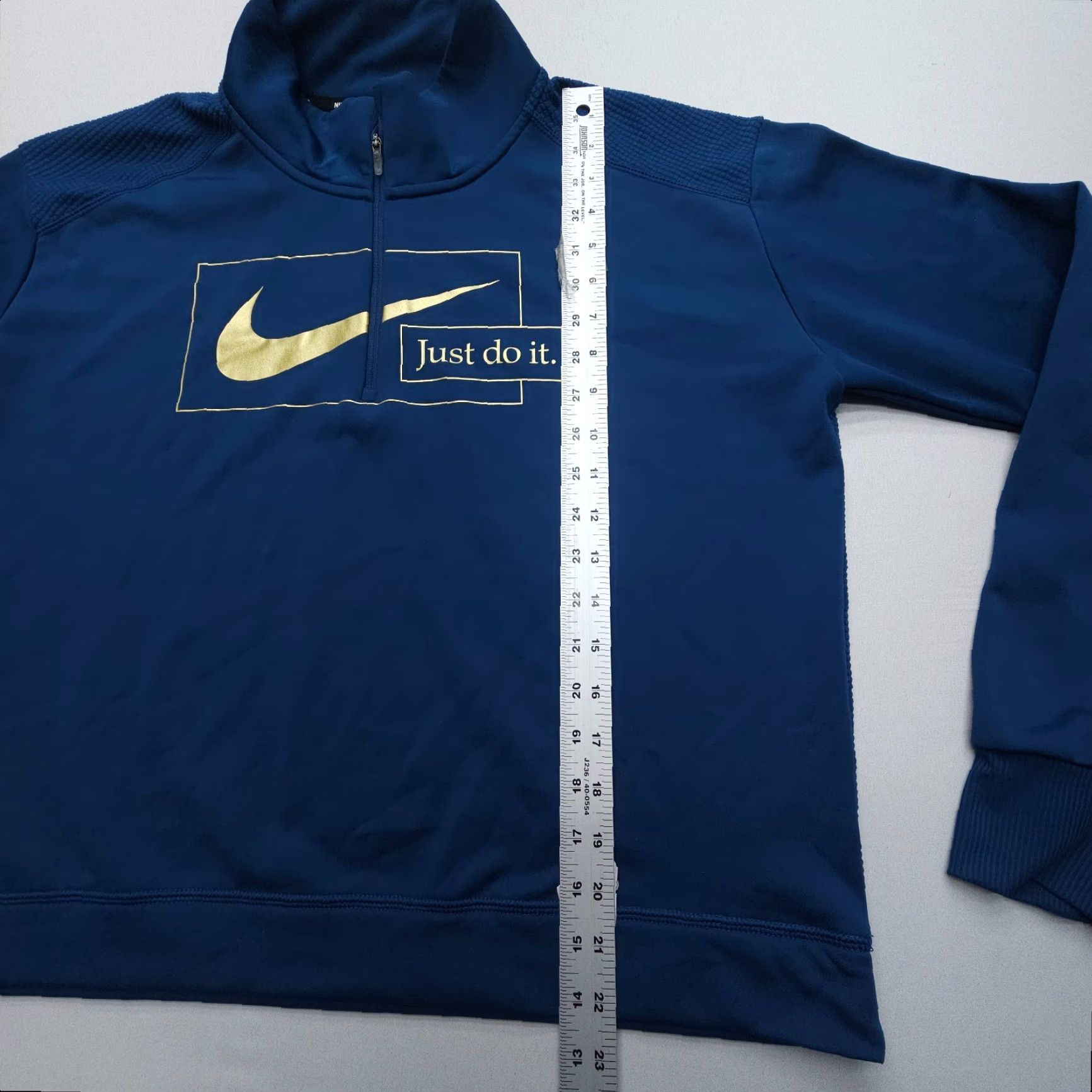 Nike Nike Dri-Fit Icon Clash Midlayer Top Women Size L Blue Fleece Half Zip Mock Neck Size L / US 10 / IT 46 - 4 Thumbnail