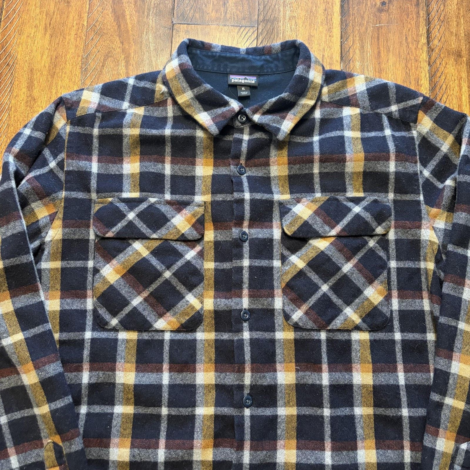Patagonia Patagonia Recycled Wool Flannel Shirt Mens XL STY50785 Size US XL / EU 56 / 4 - 3 Thumbnail