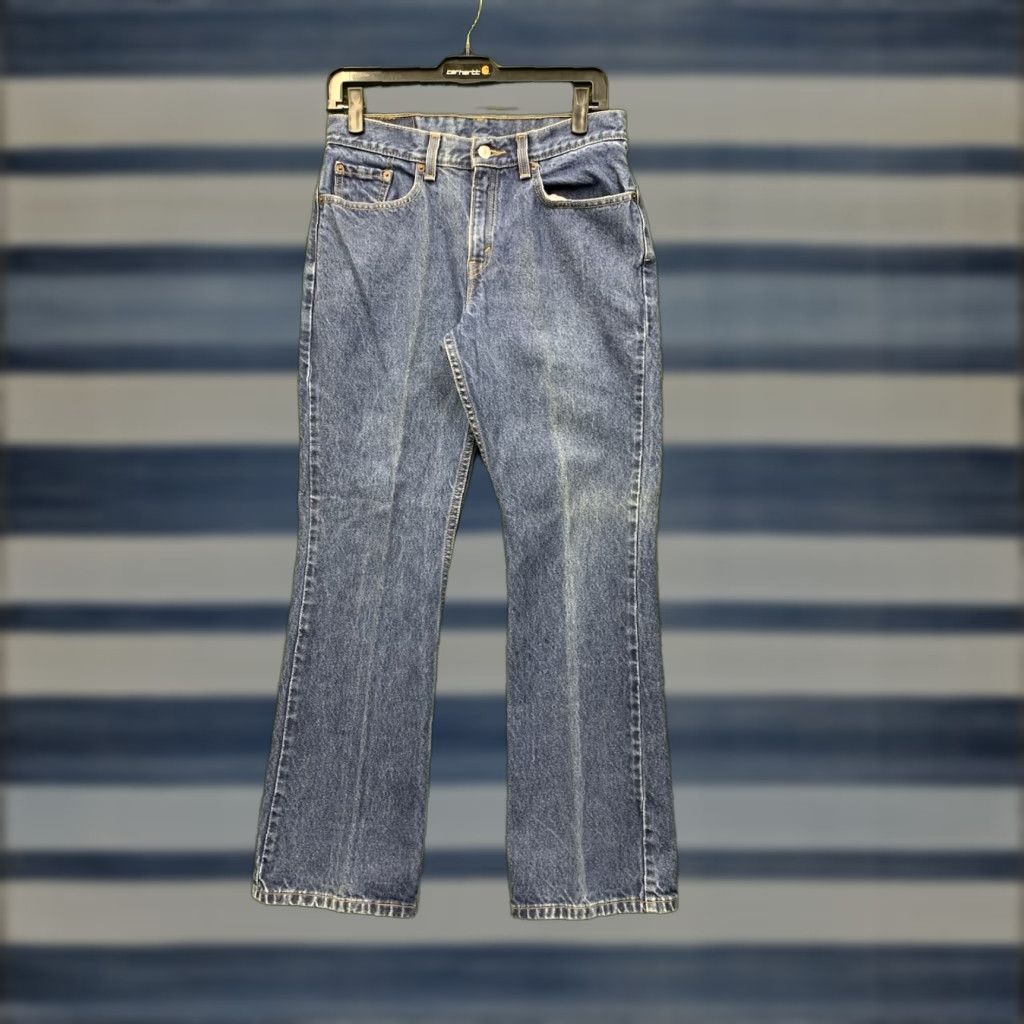 Levi's Levi's 515 Jeans Womens Regular Bootcut 8 Blue Denim 5-Pocket Mid Rise Zip Fly N/A Mens Girls Size 30" / US 8 / IT 44 - 1 Thumbnail