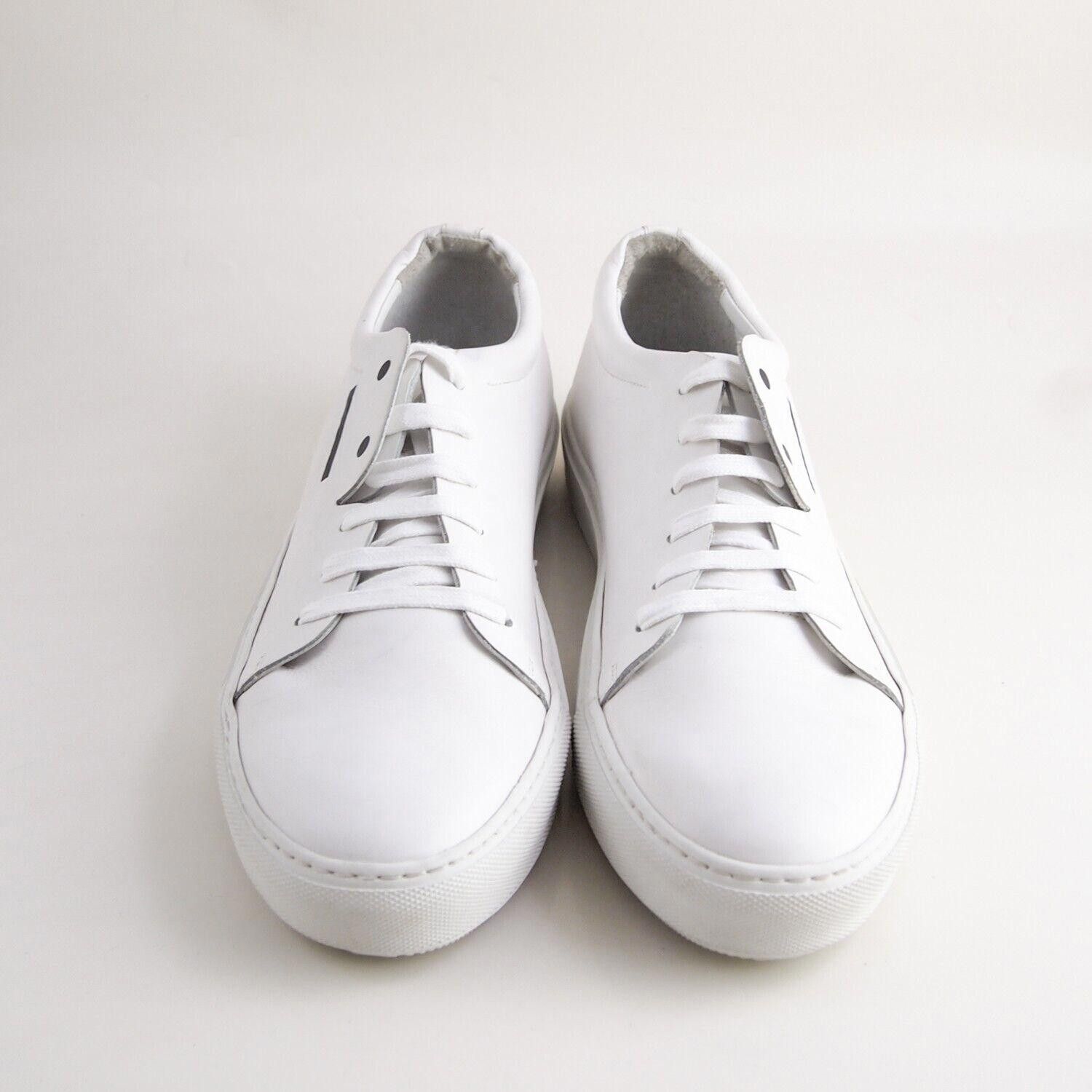 Acne Studios Acne Studios Emoji Sneakers White Leather US 12 EU 45 Size US 12 / EU 45 - 6 Thumbnail