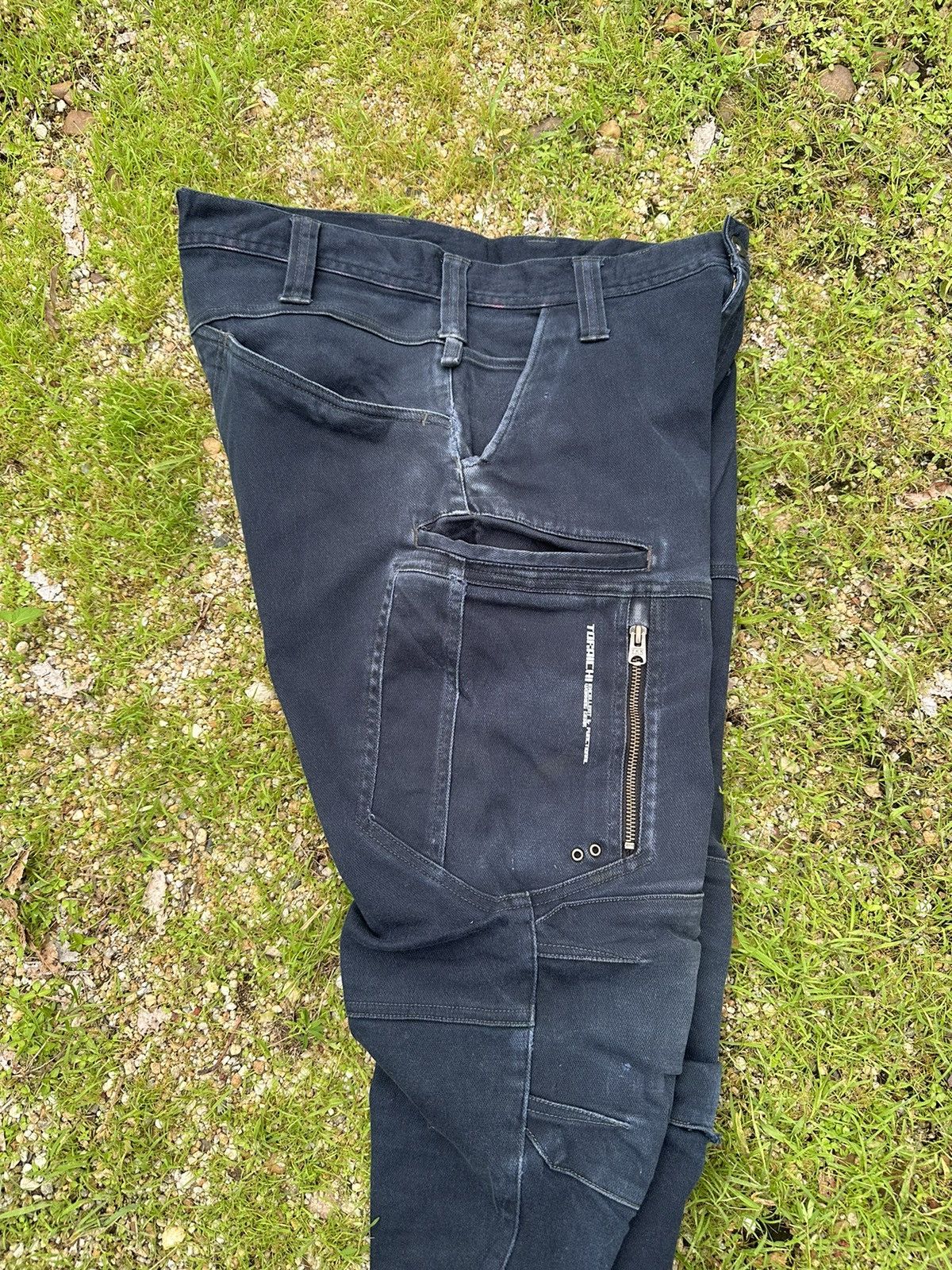 Beauty Beast VINTAGE DOUBLE KNEE TORAICHI JAPAN FADED BIKERS PANTS Size US 32 / EU 48 - 18 Thumbnail