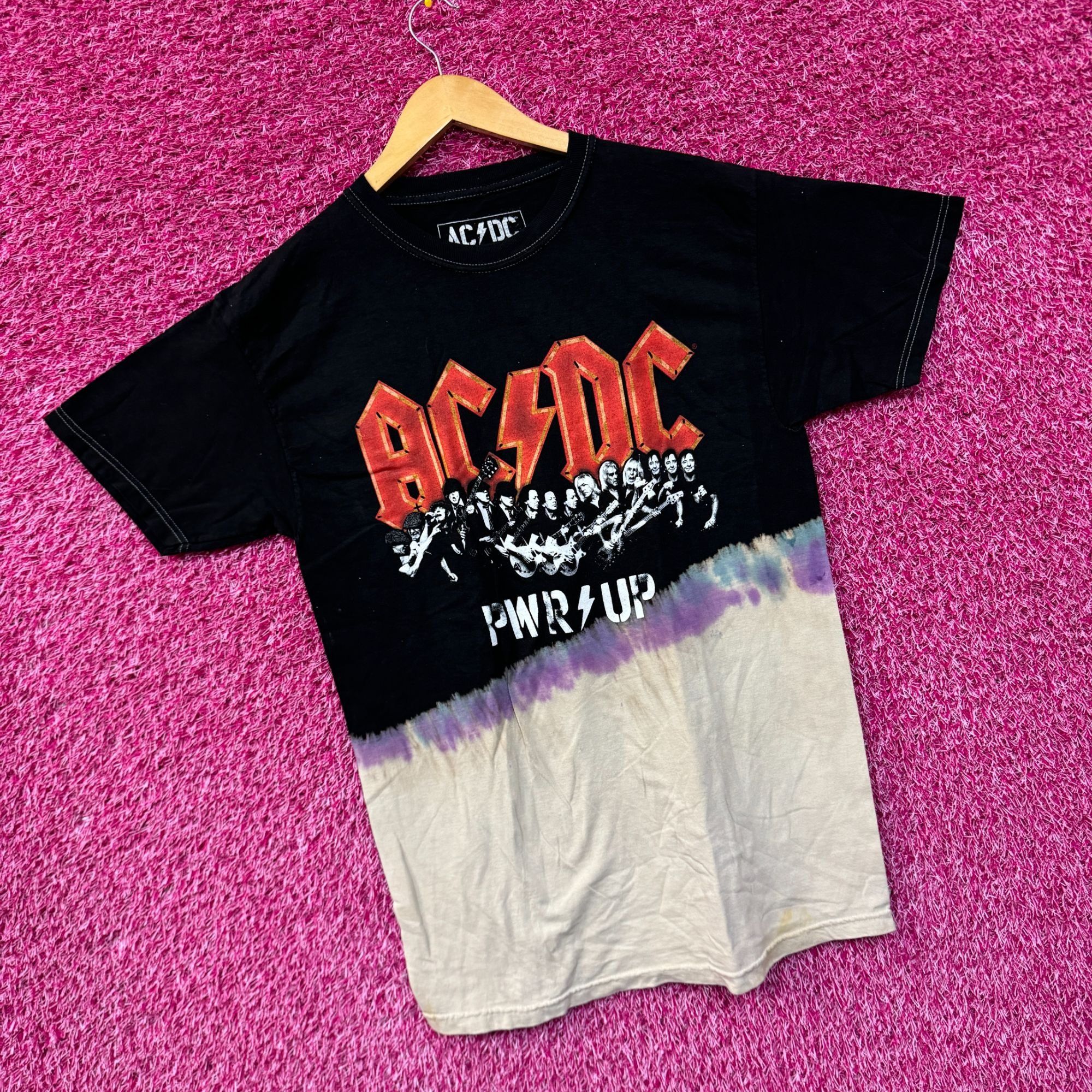 AC/DC AC/DC Power Up Album Art Heavy Metal Dip Dye small Size US S / EU 44-46 / 1 - 3 Thumbnail
