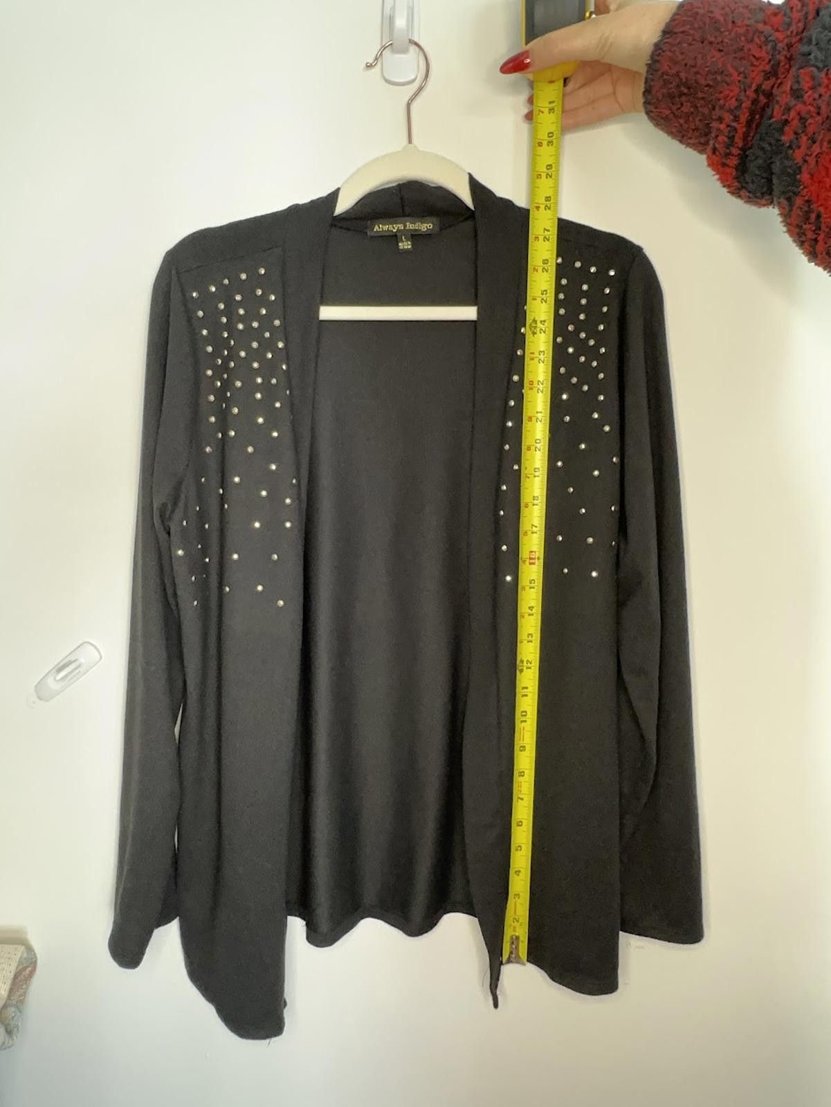 Other Always Indigo Soft Black Cardigan - Sz. L Size L / US 10 / IT 46 - 7 Thumbnail