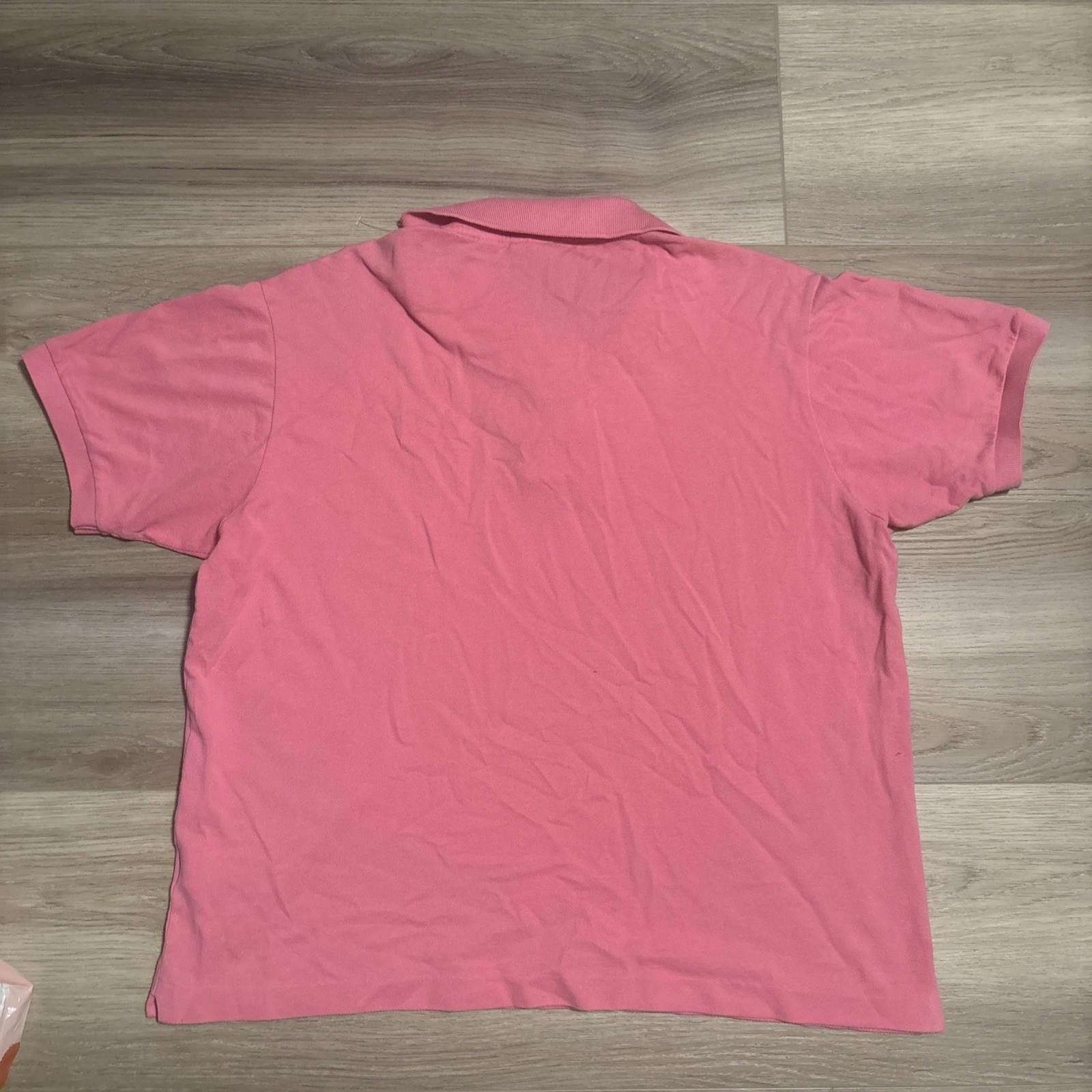 Lacoste Lacoste Polo Shirt Mens Extra Large Pink Short Sleeve croc Size US XL / EU 56 / 4 - 5 Thumbnail
