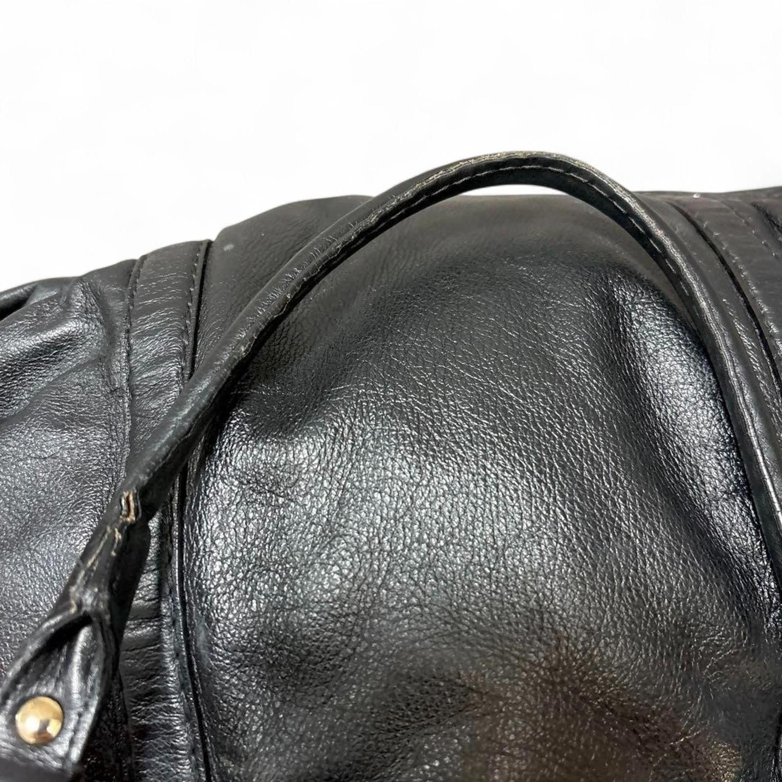 Prada Prada - Black Leather Shoulder Bag Size ONE SIZE - 9 Thumbnail