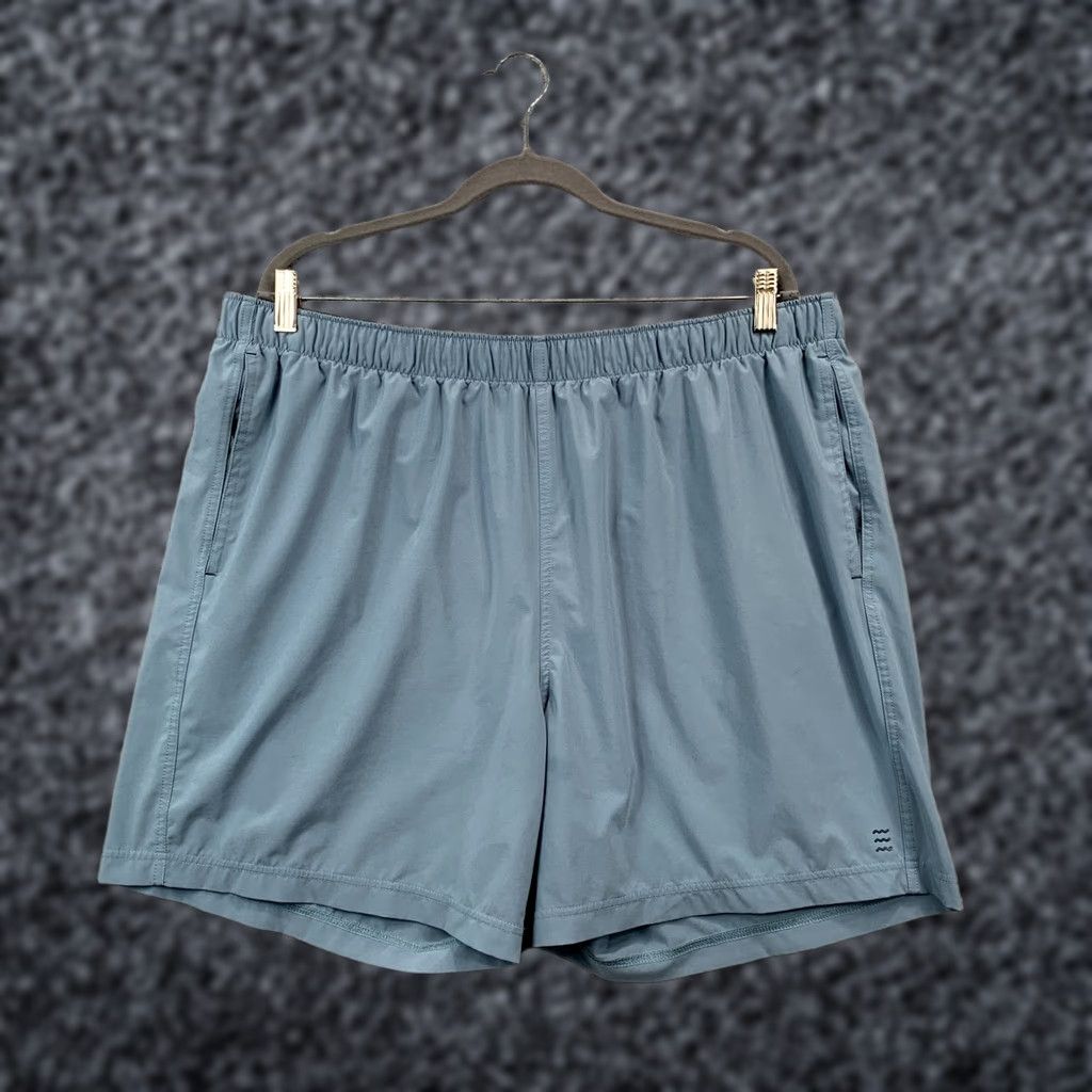 Vintage Free Fly Athletic Shorts Mens 3XL Blue Lightweight Drawstring Performance Size US 39 - 1 Thumbnail
