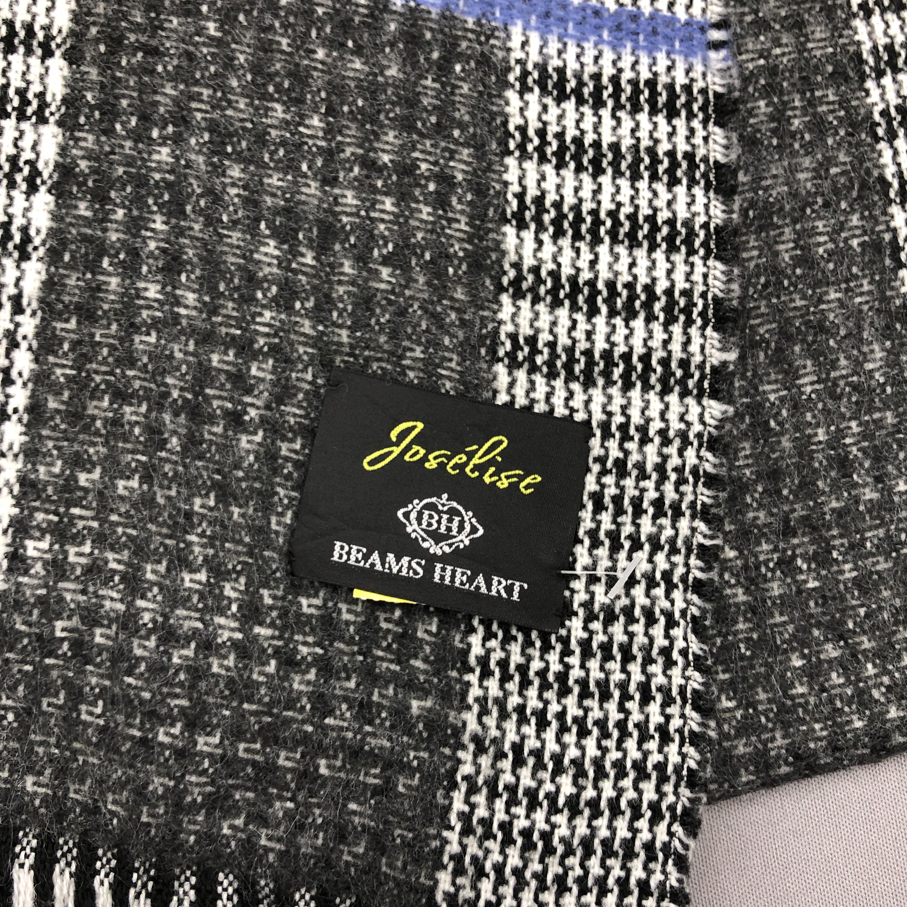 Beams Plus Vintage Beams Scarf Joselise Wool Tartan Plaid Scarves Size ONE SIZE - 5 Thumbnail