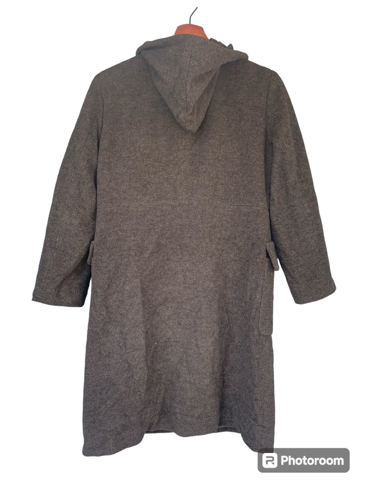 Yohji Yamamoto Vintage Yohji Yamamoto Ined Wool Long Hoodie Jacket Size S / US 4 / IT 40 - 2 Thumbnail