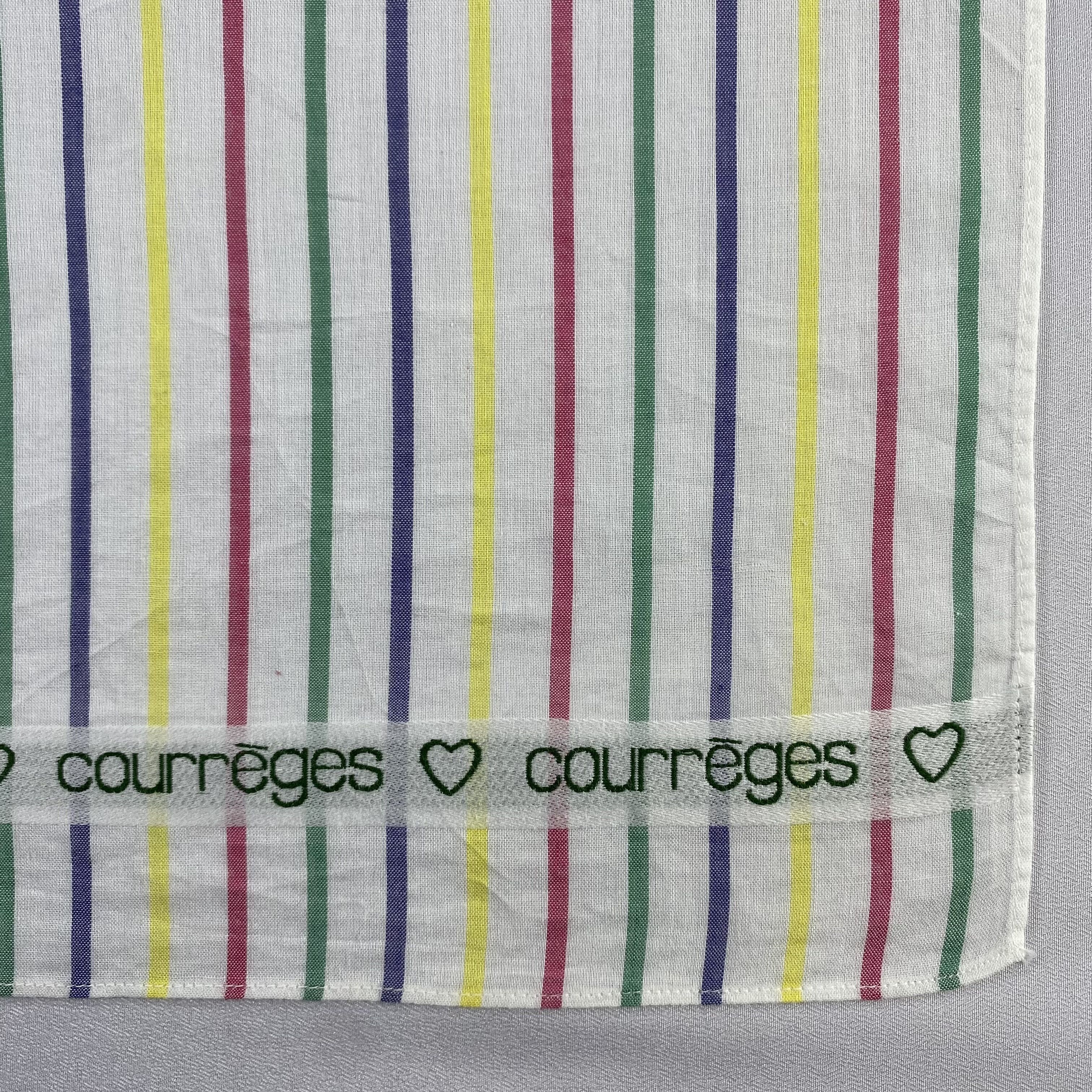 Courreges × Vintage Courreges Bandana/ Handkerchief / Neckerchief-P1669 Size ONE SIZE - 3 Thumbnail