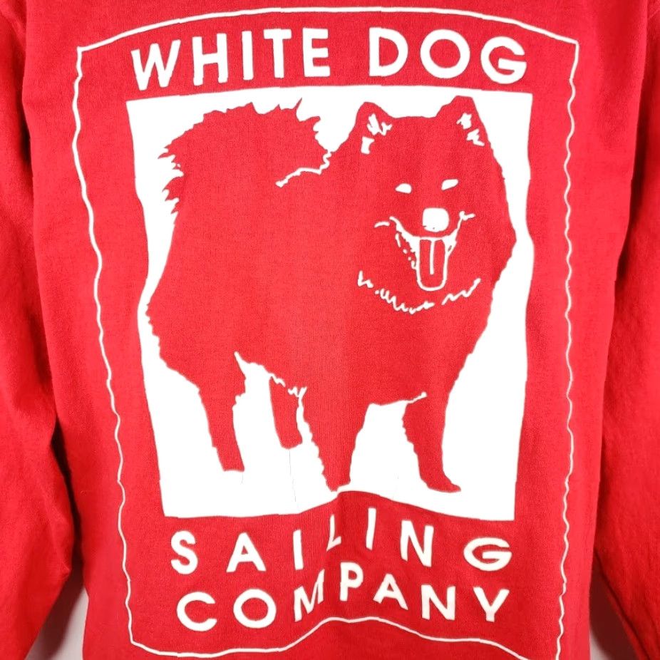 Vintage VINTAGE White Dog Sailing Company T Shirt Mens Size Medium Red 80s Made In USA Size US M / EU 48-50 / 2 - 3 Thumbnail