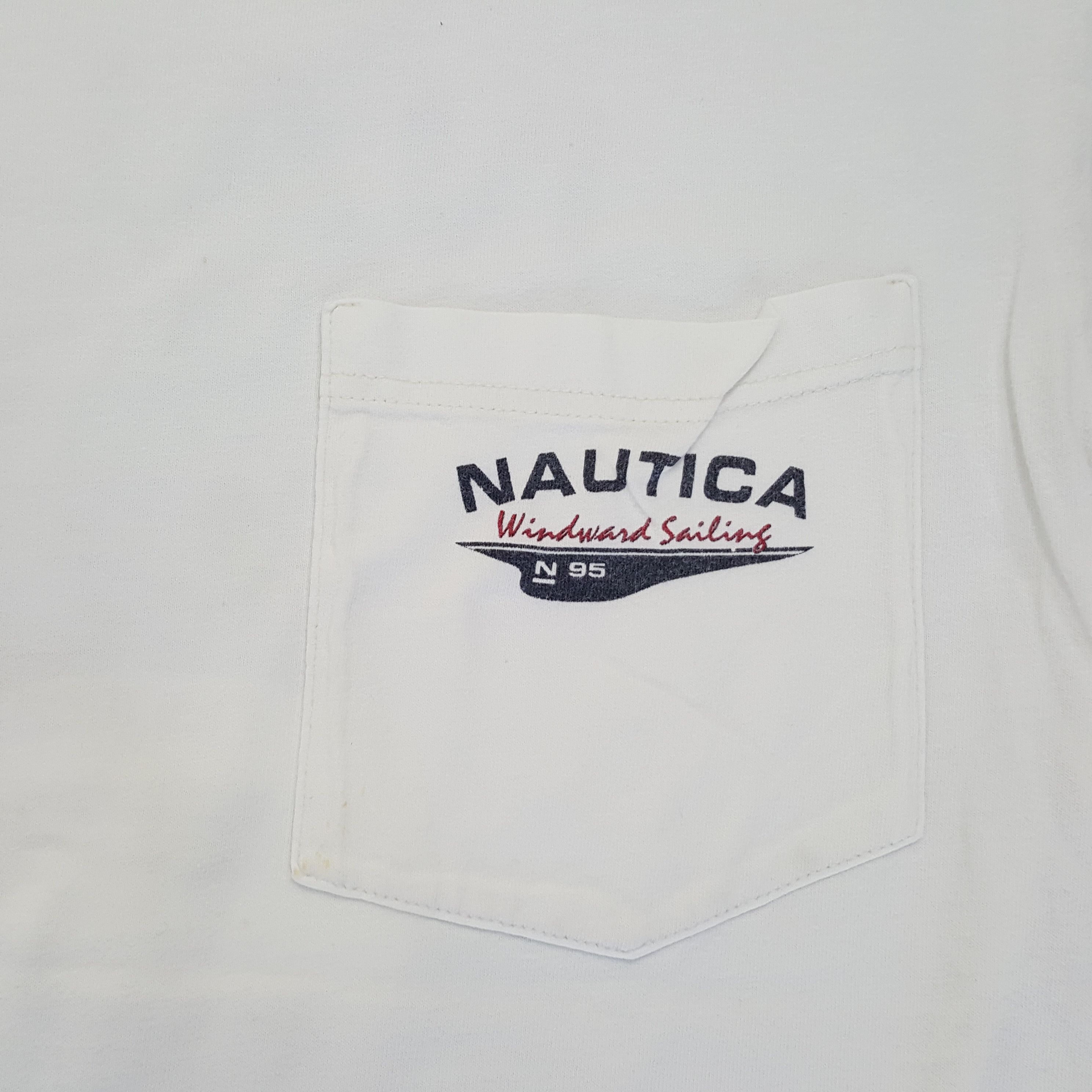 Nautica × Vintage Vintage NAUTICA Windward Sailing Surf Style T-shirt Size US L / EU 52-54 / 3 - 5 Thumbnail