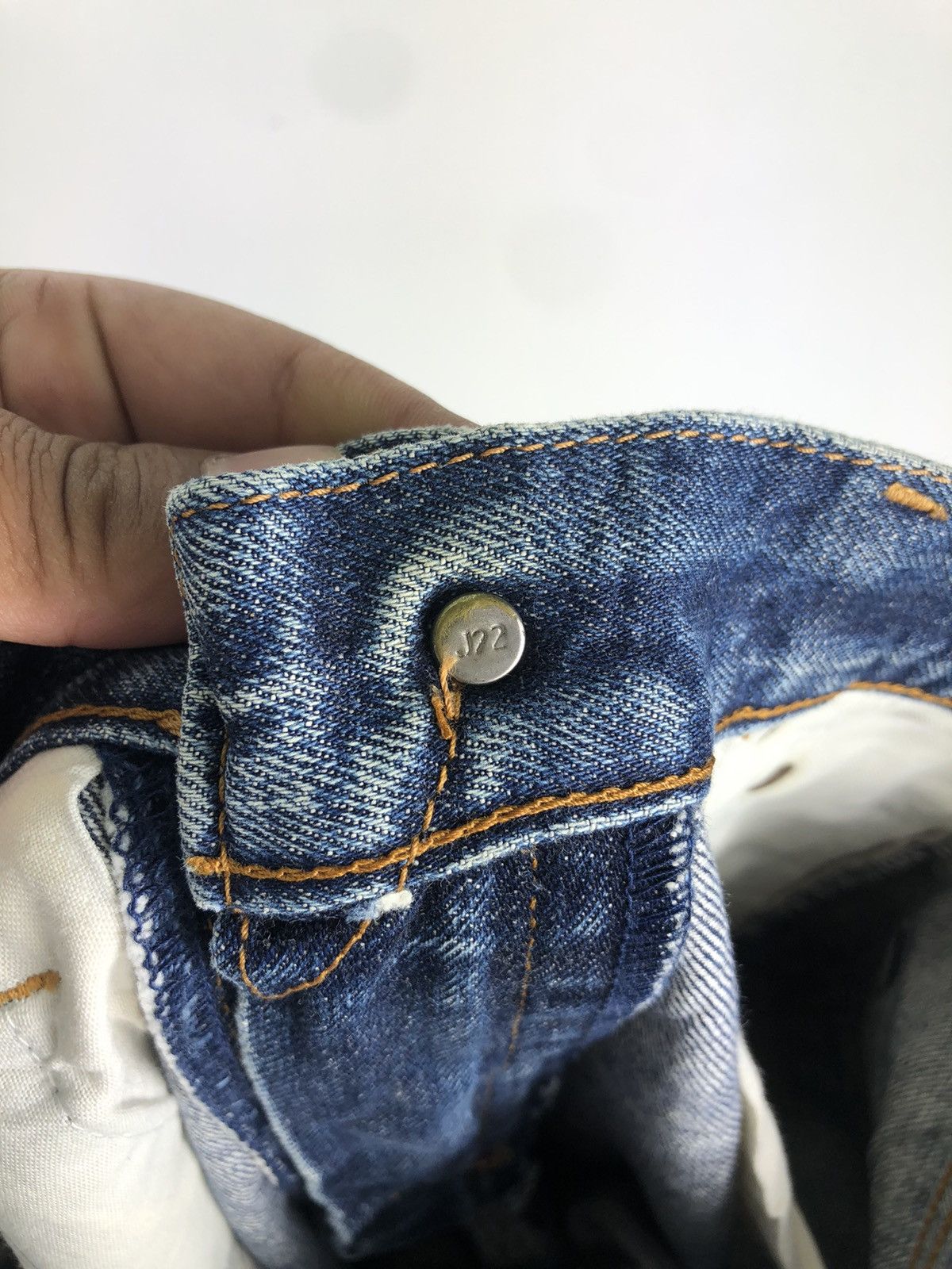 Levi's Vintage 90's LEVI'S 502 Big E Talon Zipper Redline Selvedge Size US 30 / EU 46 - 12 Thumbnail