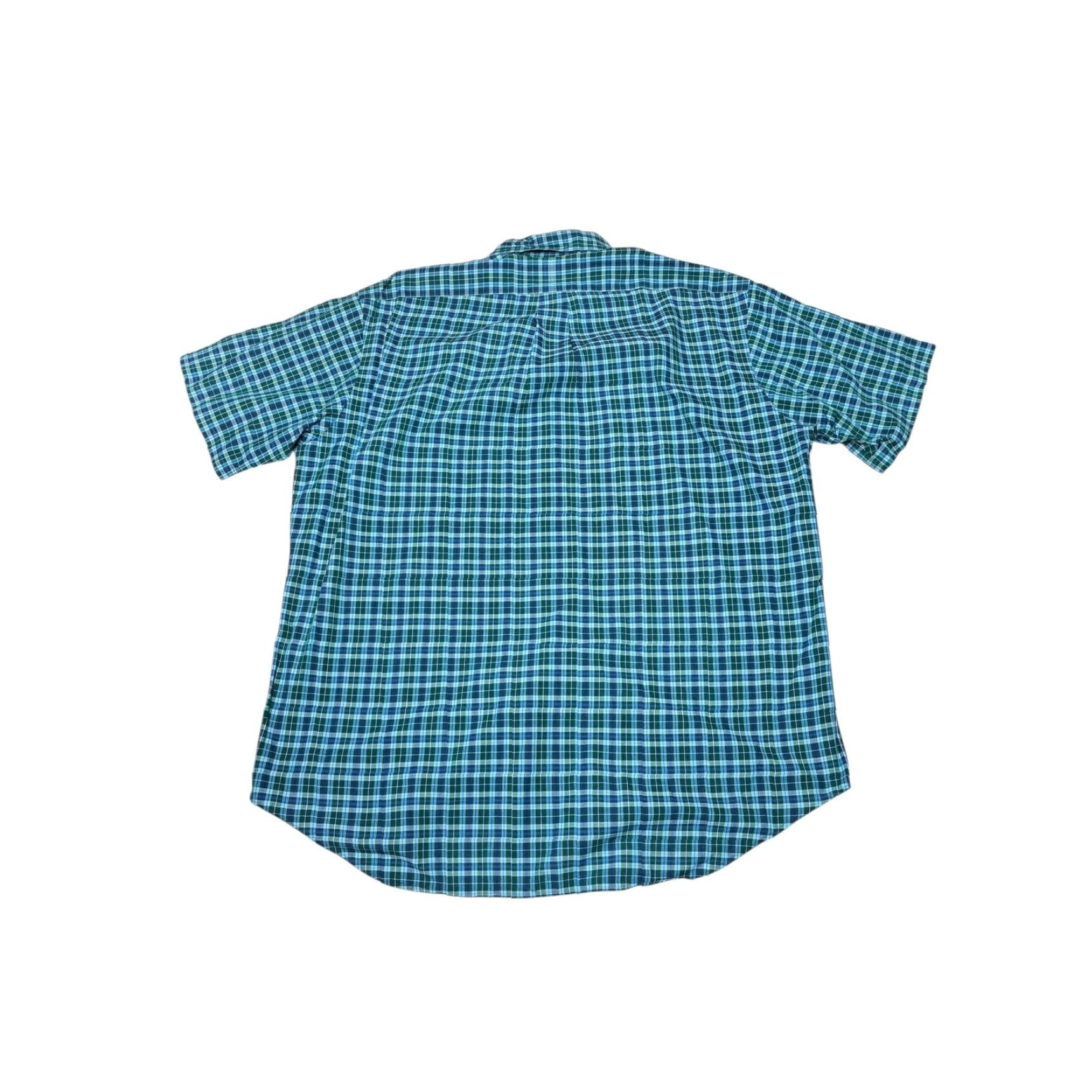 Ralph Lauren Ralph Lauren Blake Plaid Short Sleeve Button-Down Shirt Men's L Green Blue Size US L / EU 52-54 / 3 - 4 Thumbnail