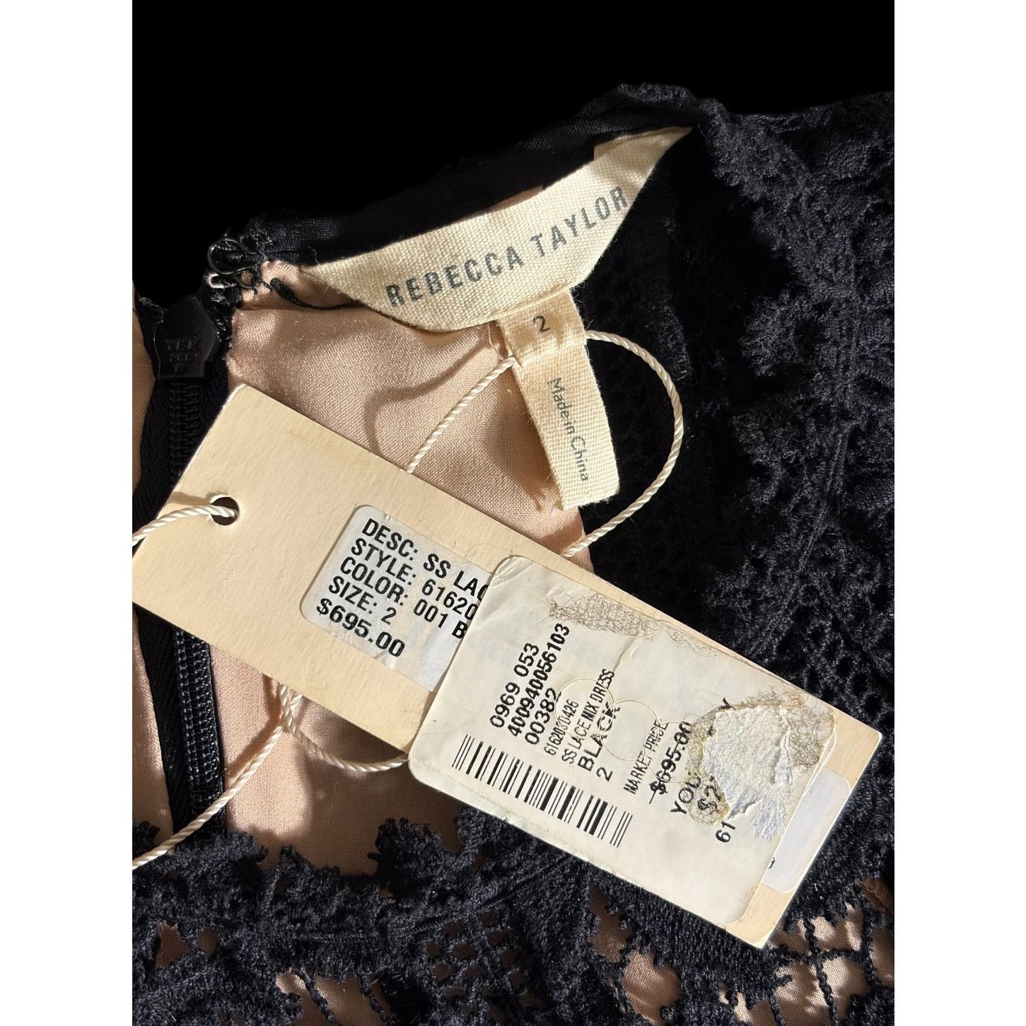 Rebecca Taylor Y2K Rebecca Taylor Eyelet Lace Pattern Knee-Length Dress Size XS / US 0-2 / IT 36-38 - 5 Thumbnail
