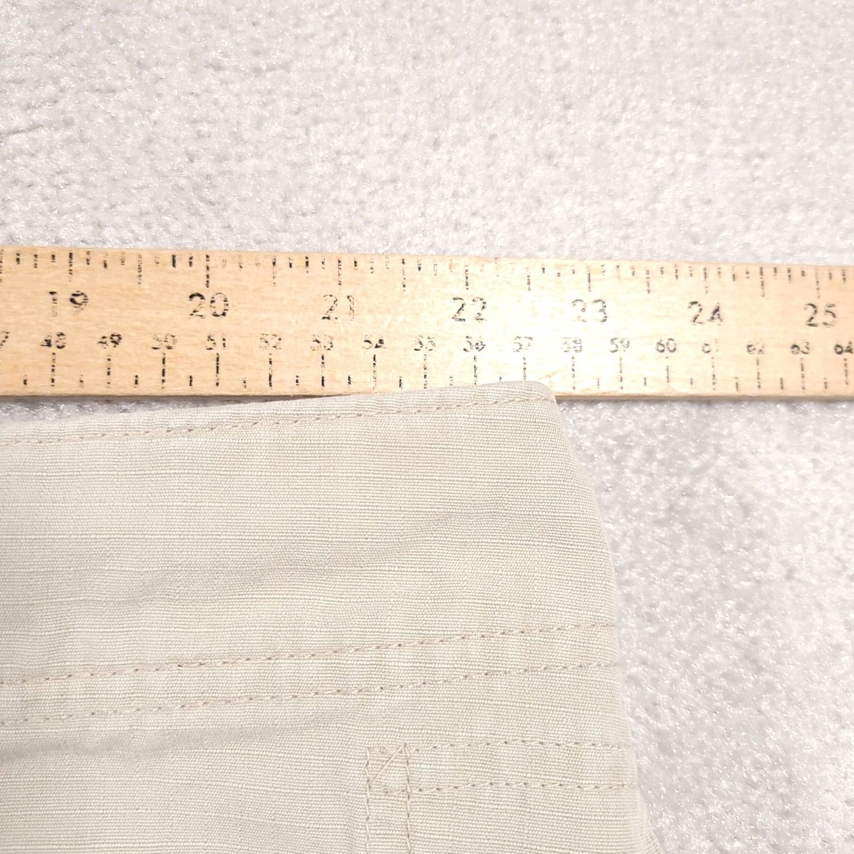 Levi's VINTAGE Levi's Nouveau Shorts Womens 3X Beige Red Tab Drawstring Ripstop, 90s, Casual, Summer, Plus Size Womens Size 30" / US 8 / IT 44 - 7 Thumbnail
