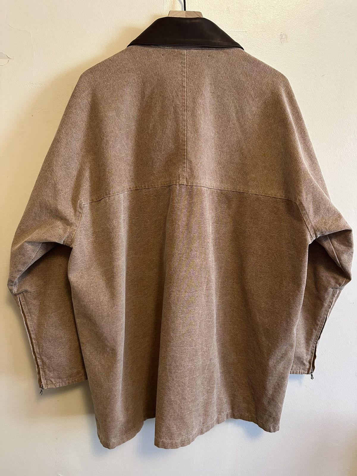 Auralee Auralee Washed Cotton Canvas Hunting Blouson Barn Coat Size US L / EU 52-54 / 3 - 3 Thumbnail