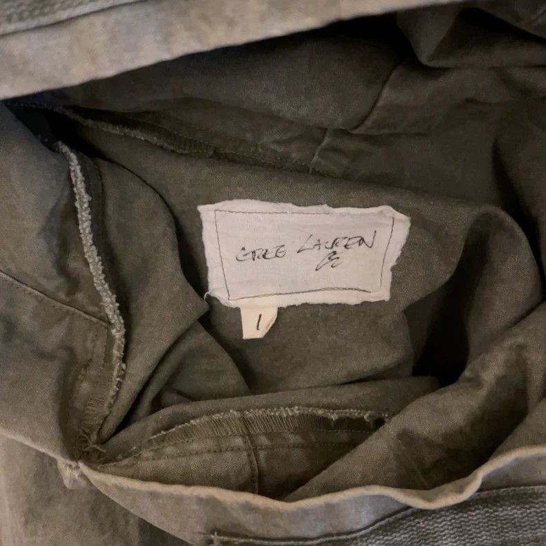 Greg Lauren greg lauren size 1Grey Lauren Military Cloth Hoodie 2505-Ne Size US S / EU 44-46 / 1 - 4 Thumbnail