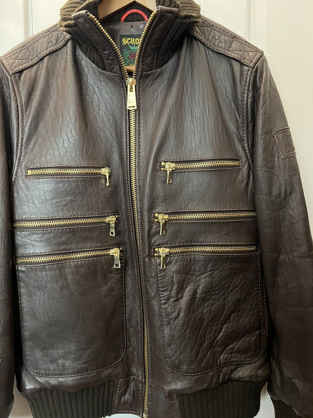 Schott Schott Brothers Rare Vintage Leather Bomber Jacket Size US L / EU 52-54 / 3 - 10 Thumbnail