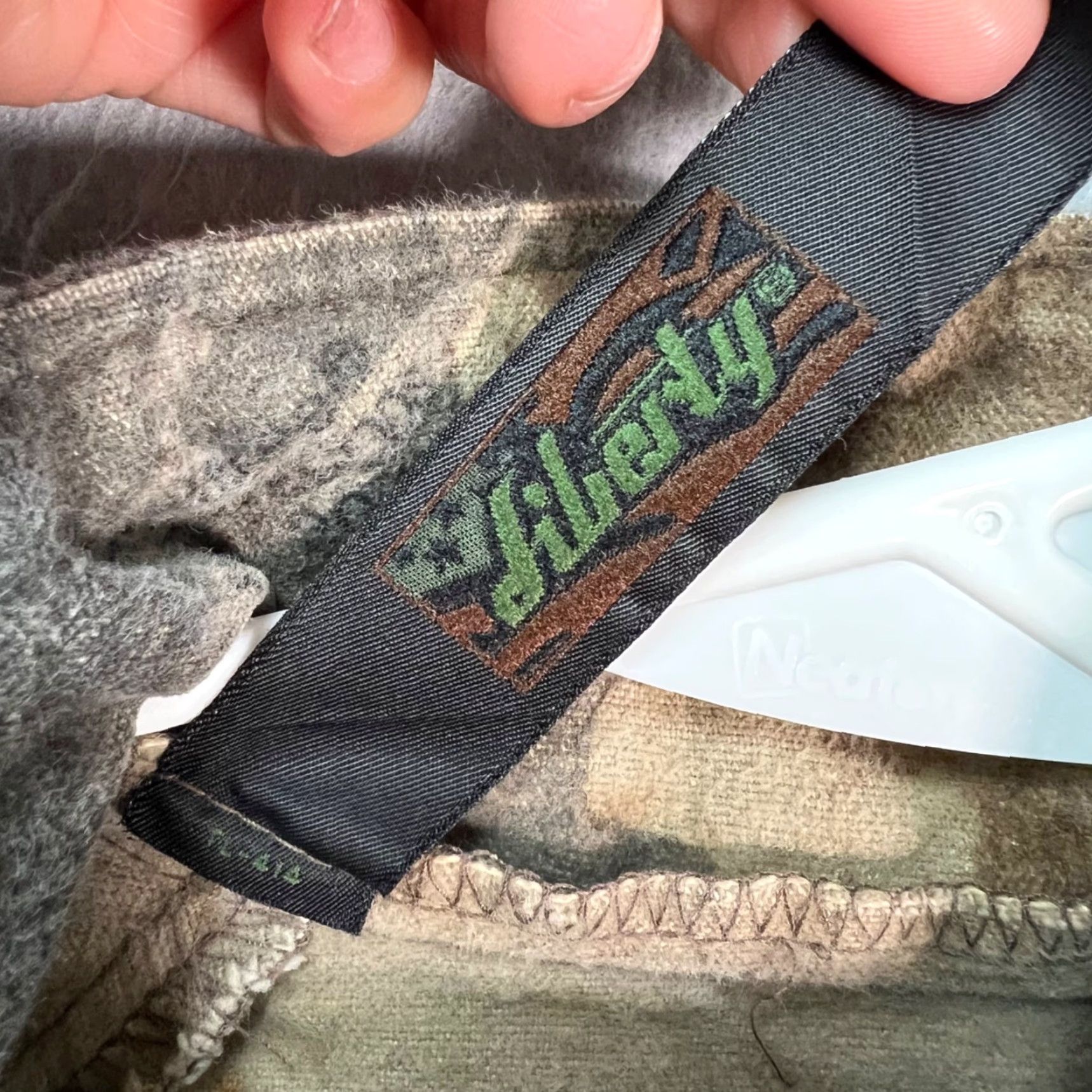 Vintage VINTAGE Liberty Camouflage Fleece Jacket Hunting Full-Zip Warm Outdoor Mens Large Size US L / EU 52-54 / 3 - 3 Thumbnail