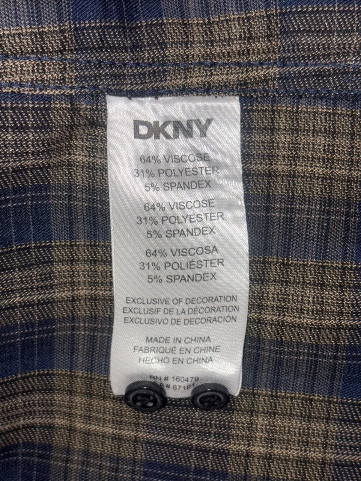 DKNY DKNY NEW Men’s Button Down Dress Shirt Semi Formal Sz M Size US M / EU 48-50 / 2 - 6 Thumbnail